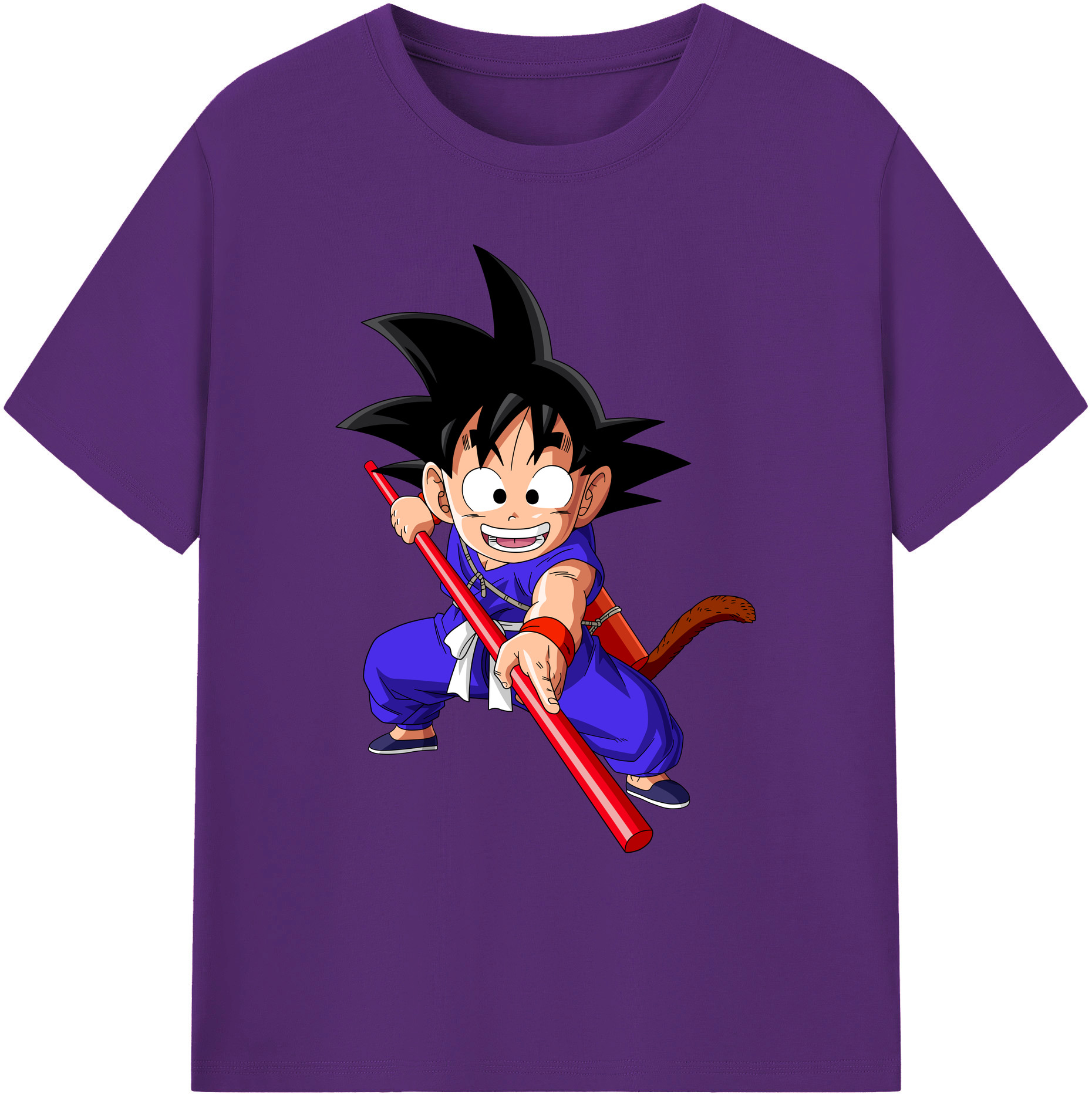 （画像用） ドラゴンボール 孫悟空（そん ごくう）Son Goku カカロット DRAGON BALL Kakarotto 綿100％ メンズ半袖Tシャツ｜肌触りやわらか＆通気性