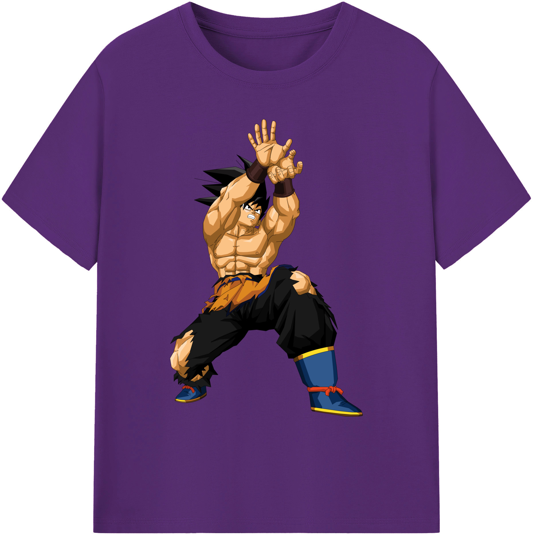 （画像用） ドラゴンボール 孫悟空（そん ごくう）Son Goku カカロット DRAGON BALL Kakarotto 綿100％ メンズ半袖Tシャツ｜肌触りやわらか＆通気性