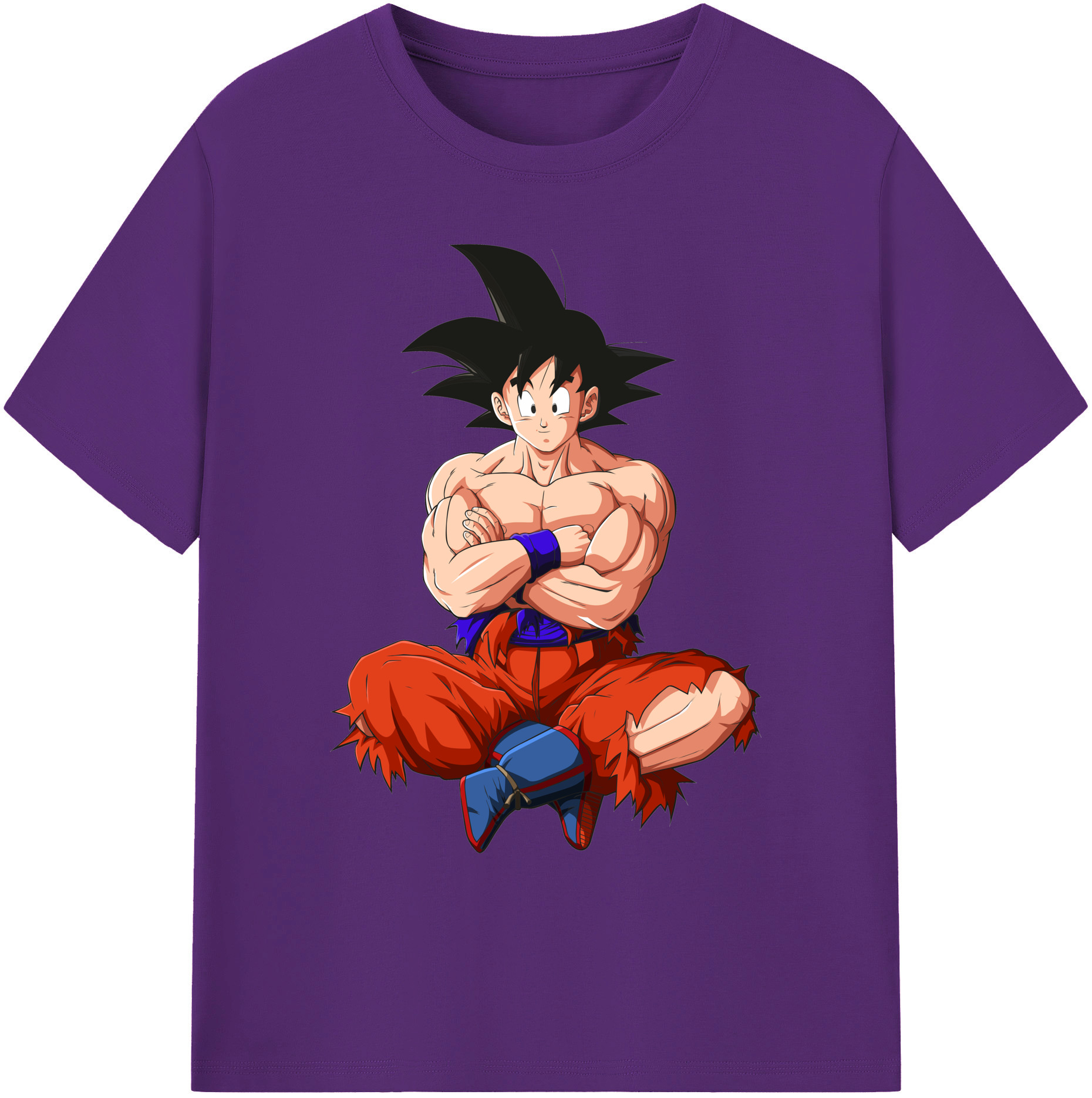 （画像用） ドラゴンボール 孫悟空（そん ごくう）Son Goku カカロット DRAGON BALL Kakarotto 綿100％ メンズ半袖Tシャツ｜肌触りやわらか＆通気性