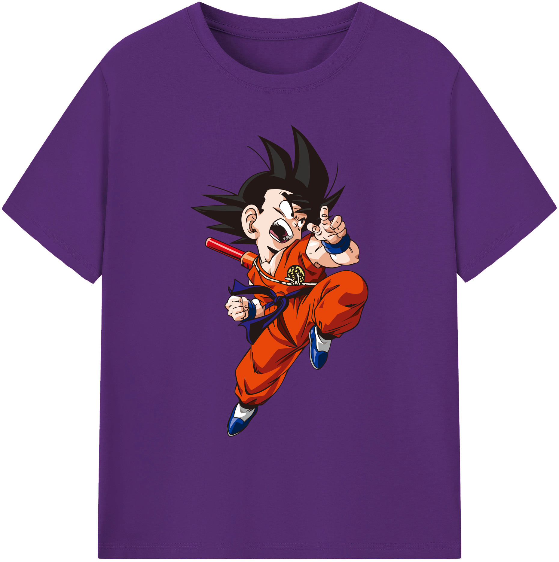 （画像用） ドラゴンボール 孫悟空（そん ごくう）Son Goku カカロット DRAGON BALL Kakarotto 綿100％ メンズ半袖Tシャツ｜肌触りやわらか＆通気性
