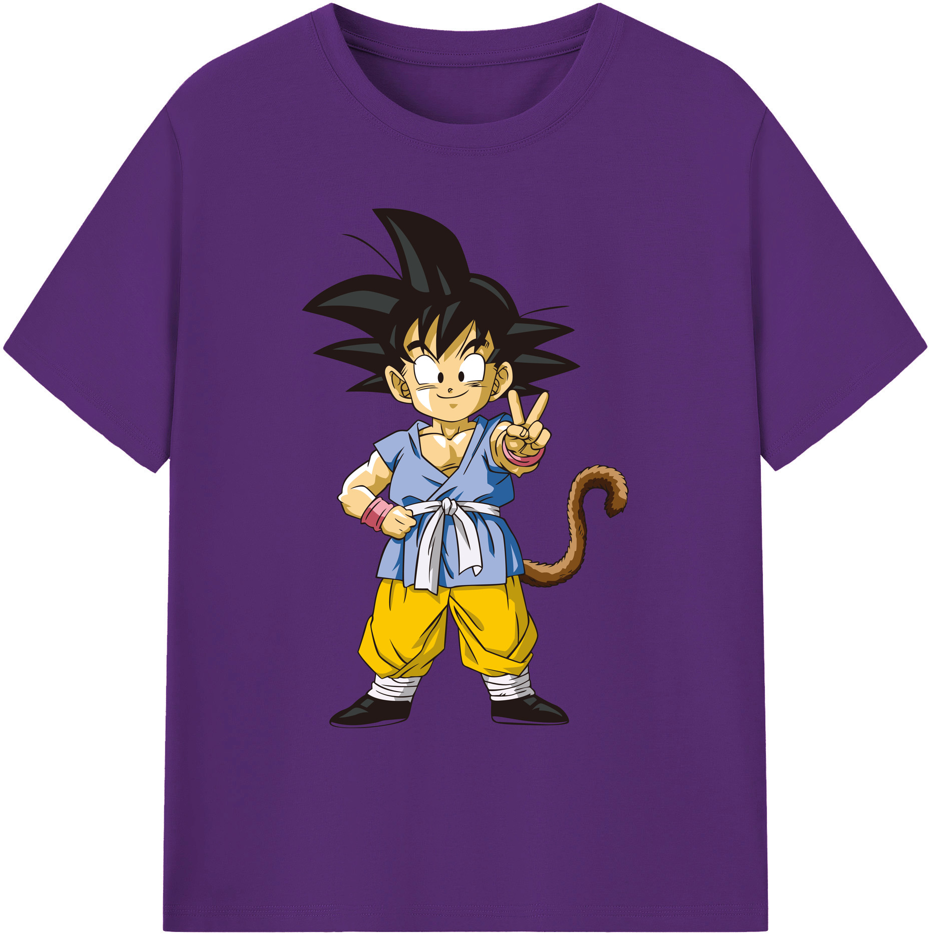 （画像用） ドラゴンボール 孫悟空（そん ごくう）Son Goku カカロット DRAGON BALL Kakarotto 綿100％ メンズ半袖Tシャツ｜肌触りやわらか＆通気性
