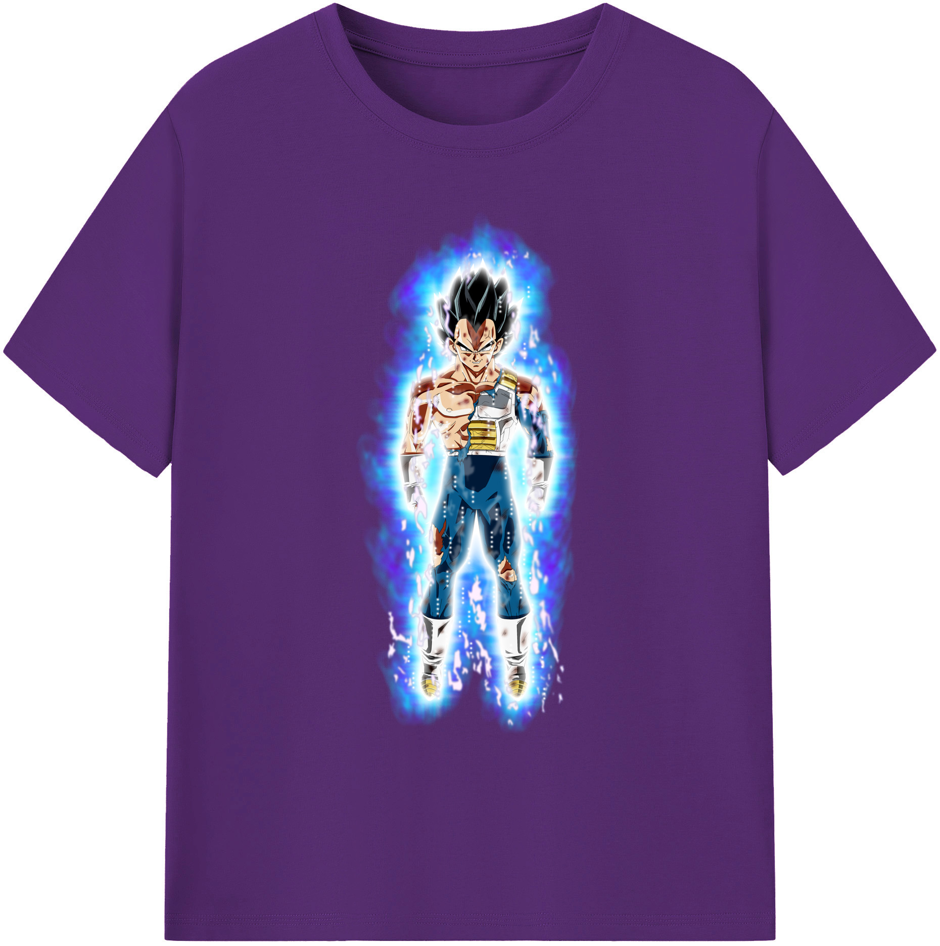 （画像用） ドラゴンボール ベジータ四世（Bejīta Yonsei）DRAGON BALL Vegeta IV 綿100％ メンズ半袖Tシャツ｜肌触りやわらか＆通気性