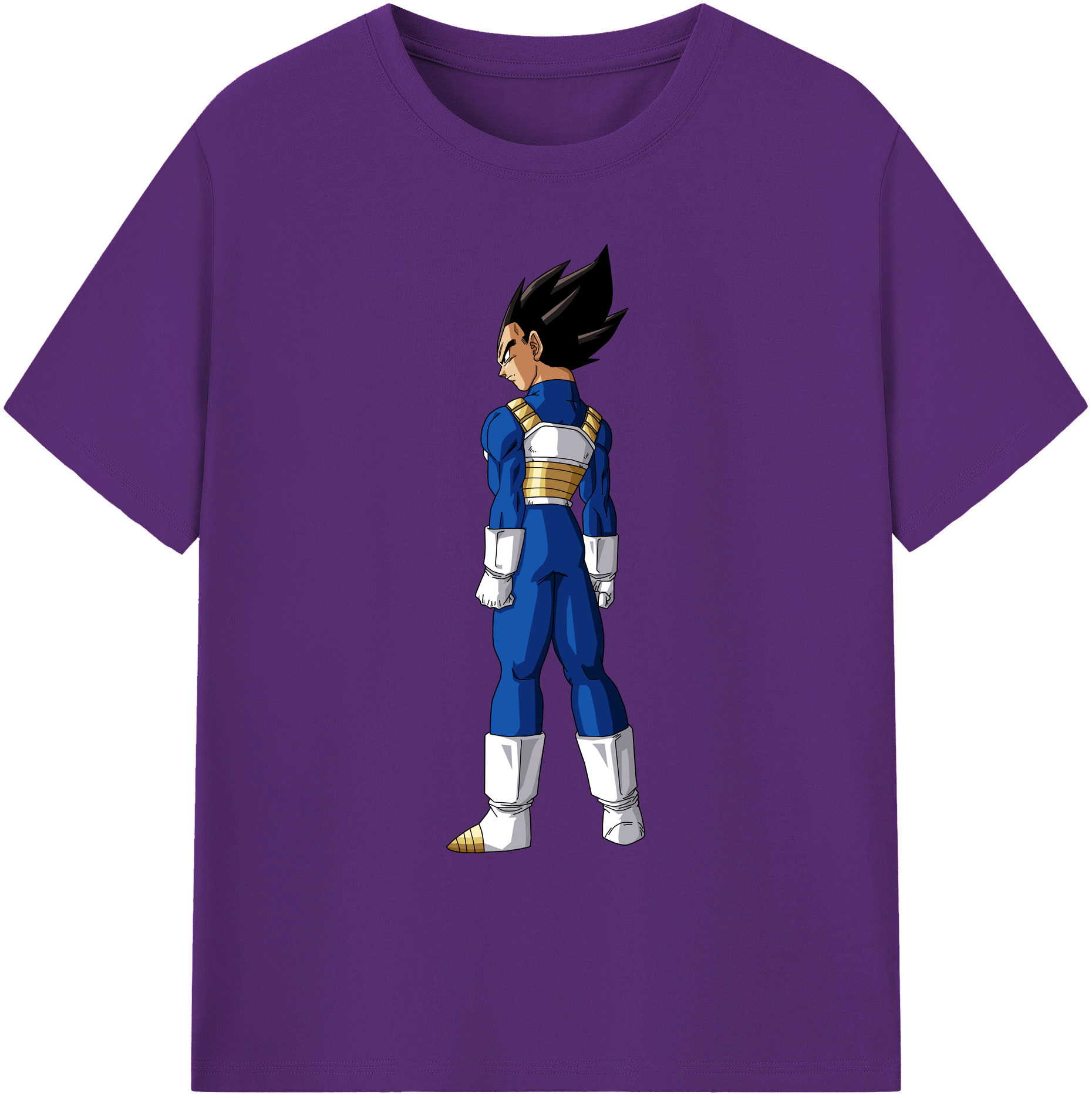 （画像用） ドラゴンボール ベジータ四世（Bejīta Yonsei）DRAGON BALL Vegeta IV 綿100％ メンズ半袖Tシャツ｜肌触りやわらか＆通気性