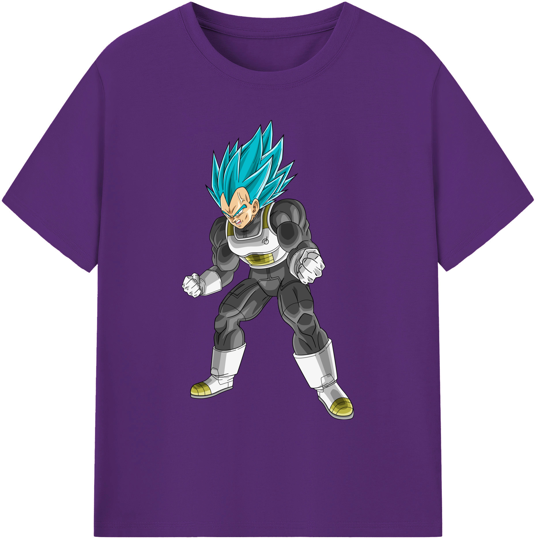（画像用） ドラゴンボール ベジータ四世（Bejīta Yonsei）DRAGON BALL Vegeta IV 綿100％ メンズ半袖Tシャツ｜肌触りやわらか＆通気性