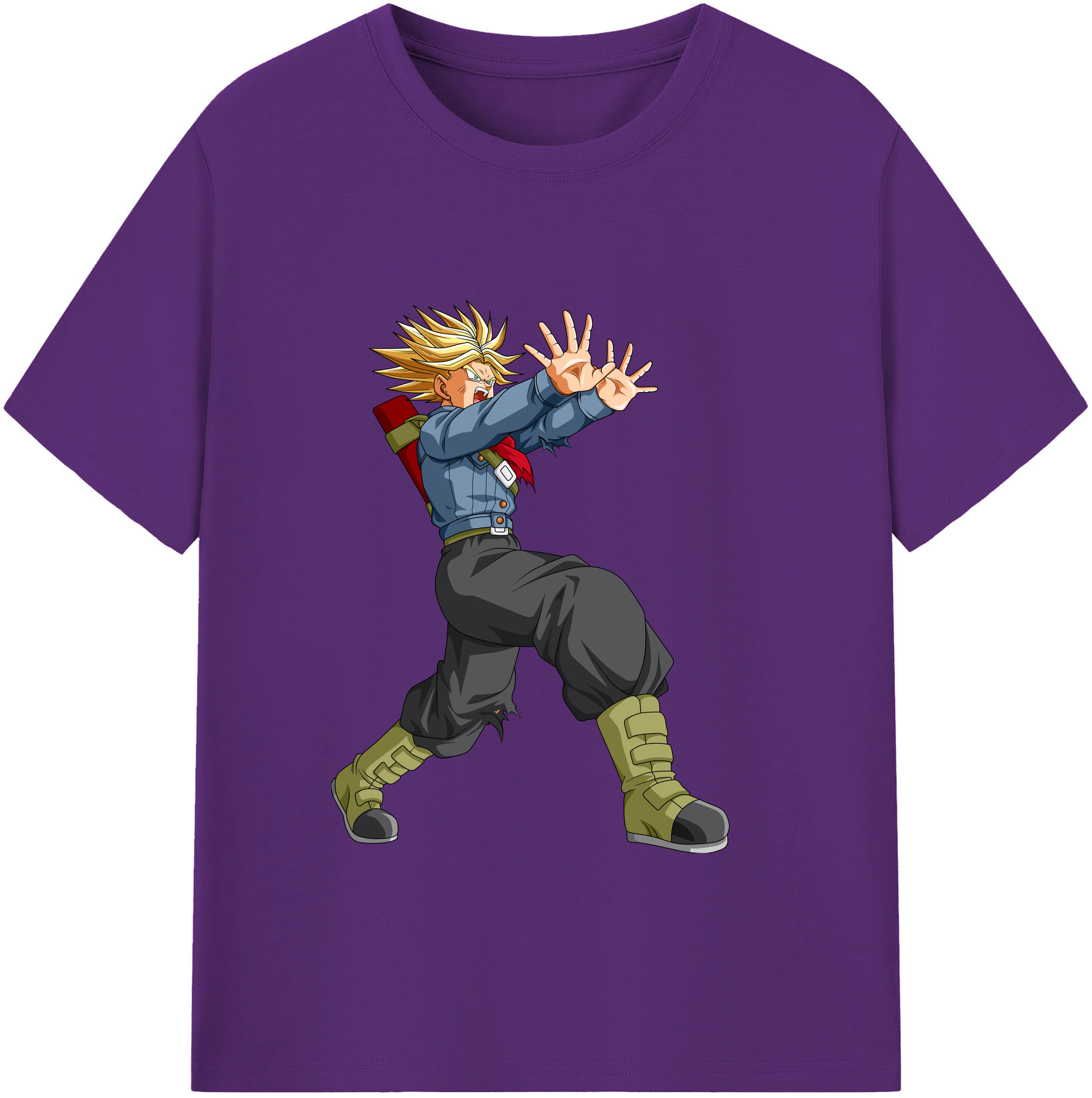 （画像用） ドラゴンボール トランクス（Torankusu）DRAGON BALL Trunks 綿100％ メンズ半袖Tシャツ｜肌触りやわらか＆通気性
