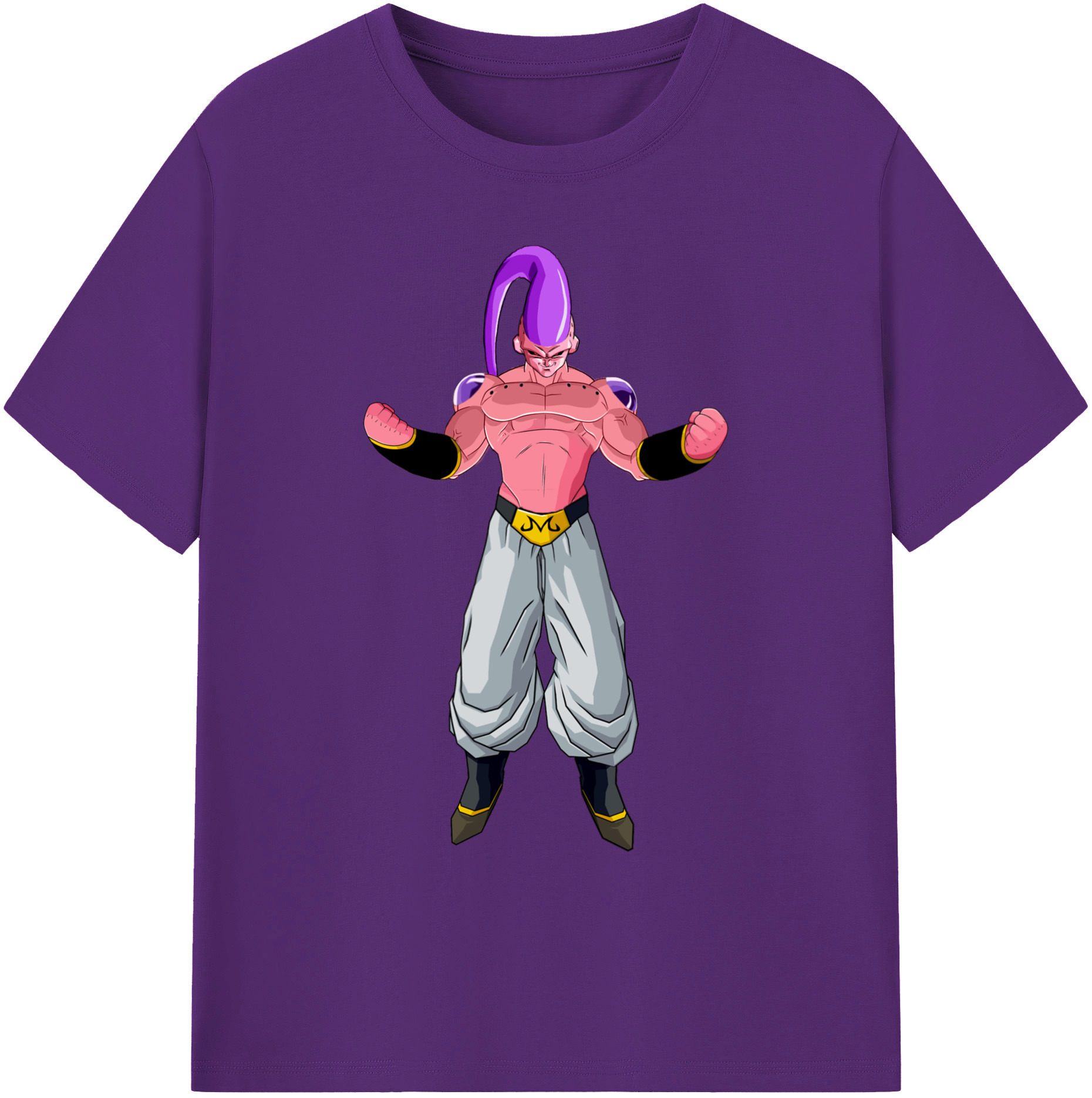 （画像用） ドラゴンボール 魔人ブウ DRAGON BALL Majin Buu 綿100％ メンズ半袖Tシャツ｜肌触りやわらか＆通気性