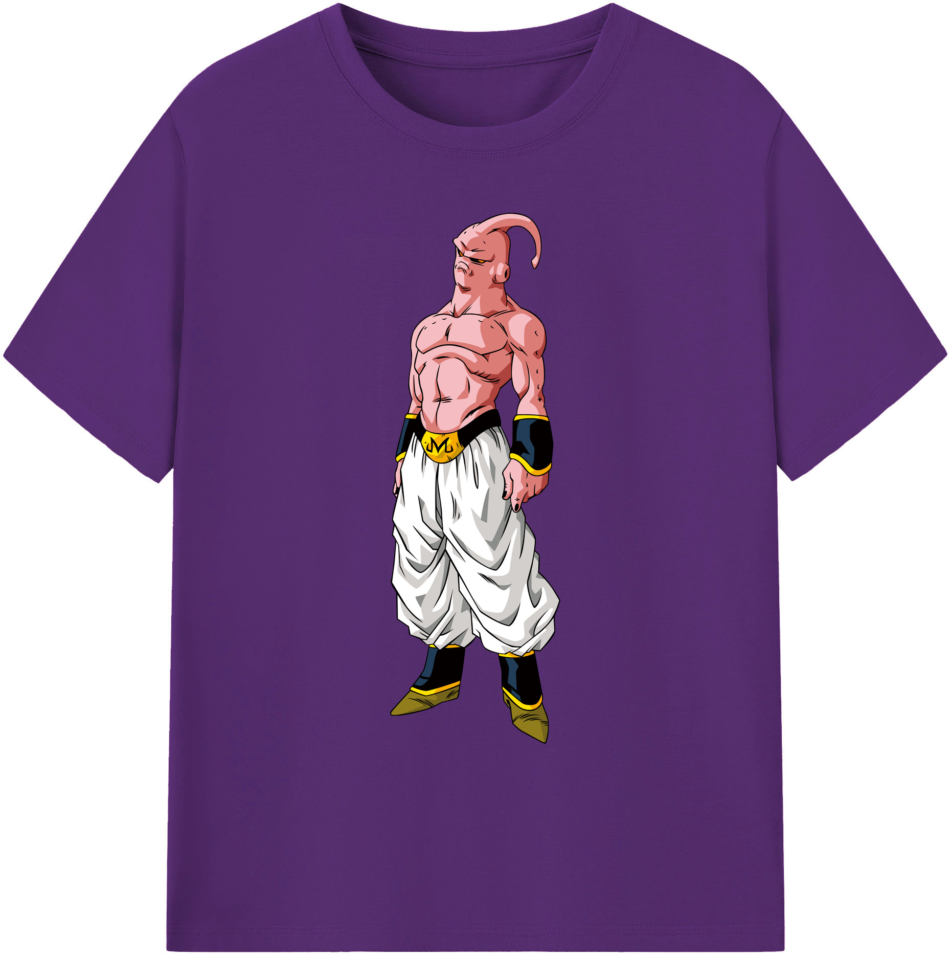 （画像用） ドラゴンボール 魔人ブウ DRAGON BALL Majin Buu 綿100％ メンズ半袖Tシャツ｜肌触りやわらか＆通気性