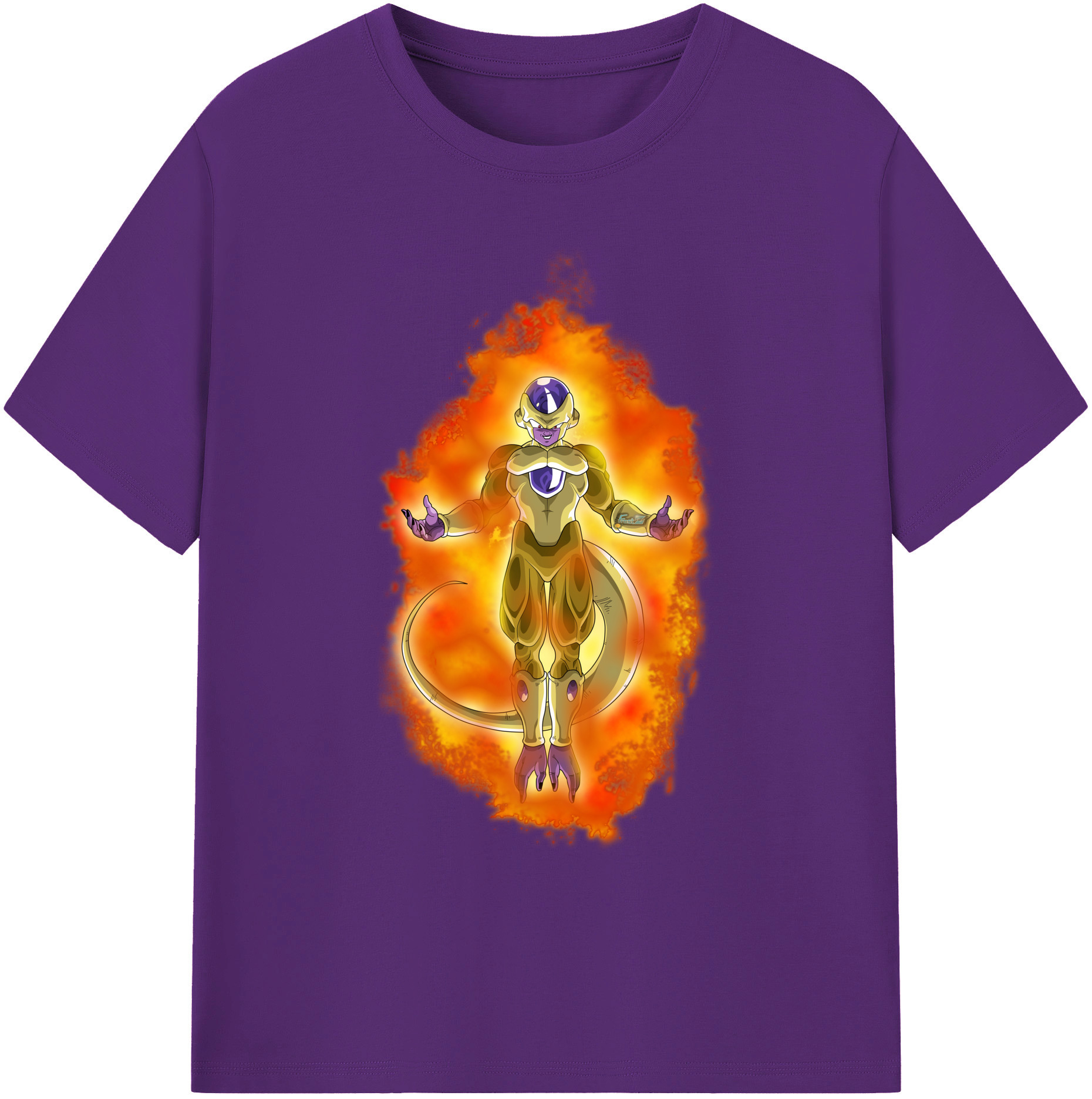 （画像用） ドラゴンボール フリーザ DRAGON BALL Frieza 綿100％ メンズ半袖Tシャツ｜肌触りやわらか＆通気性