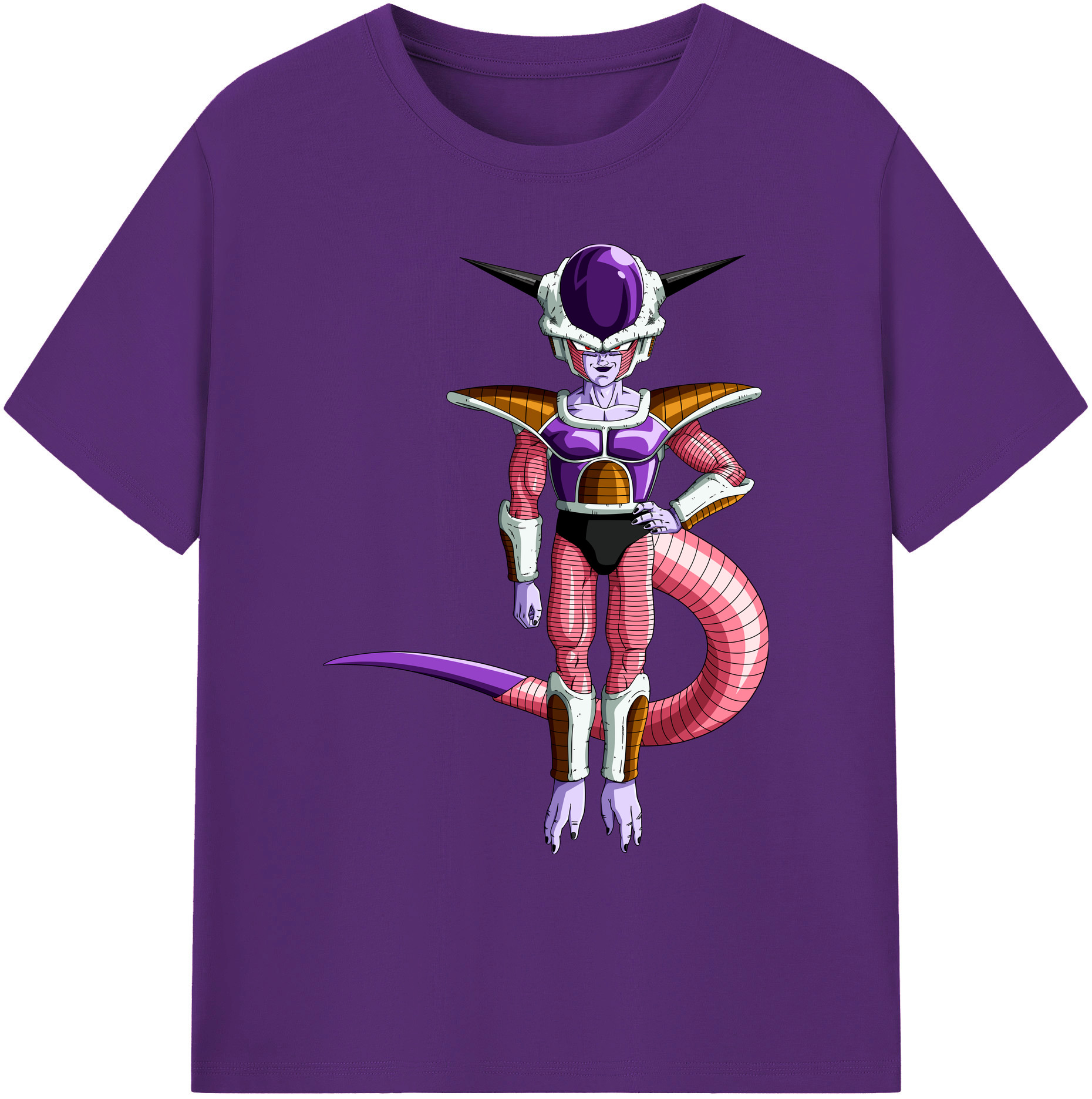 （画像用） ドラゴンボール フリーザ DRAGON BALL Frieza 綿100％ メンズ半袖Tシャツ｜肌触りやわらか＆通気性