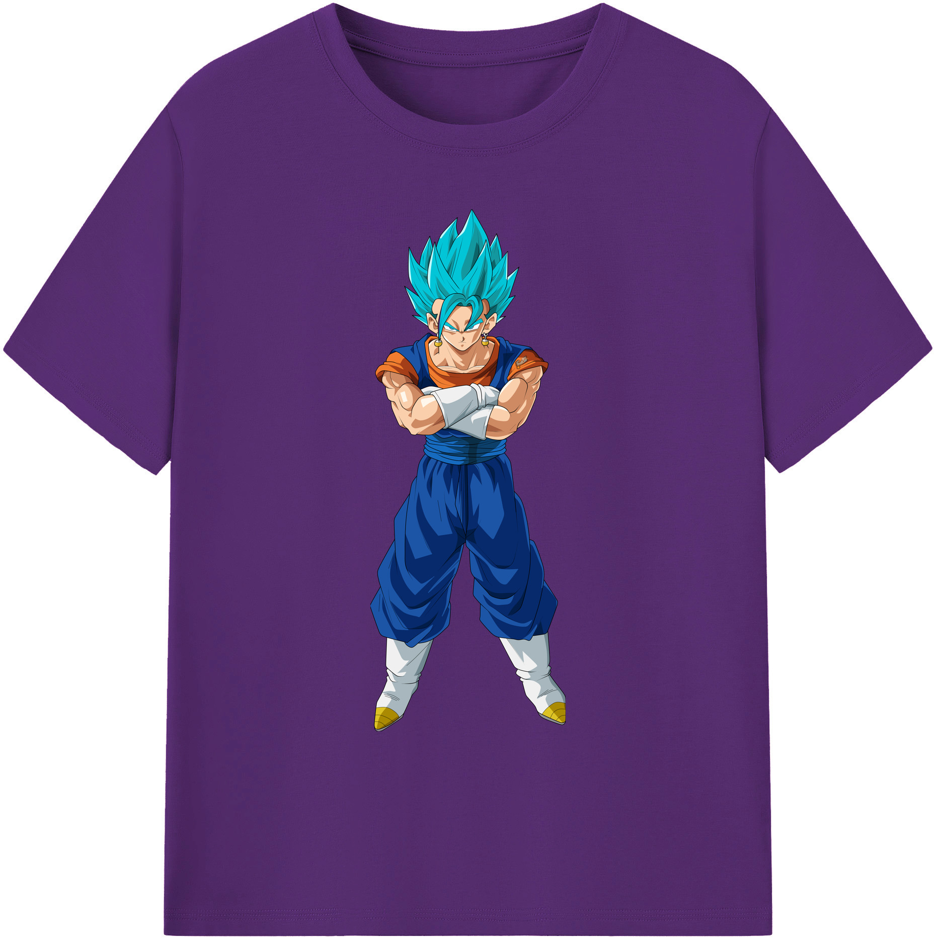 （画像用） ドラゴンボール ベジット DRAGON BALL Vegetto 綿100％ メンズ半袖Tシャツ｜肌触りやわらか＆通気性