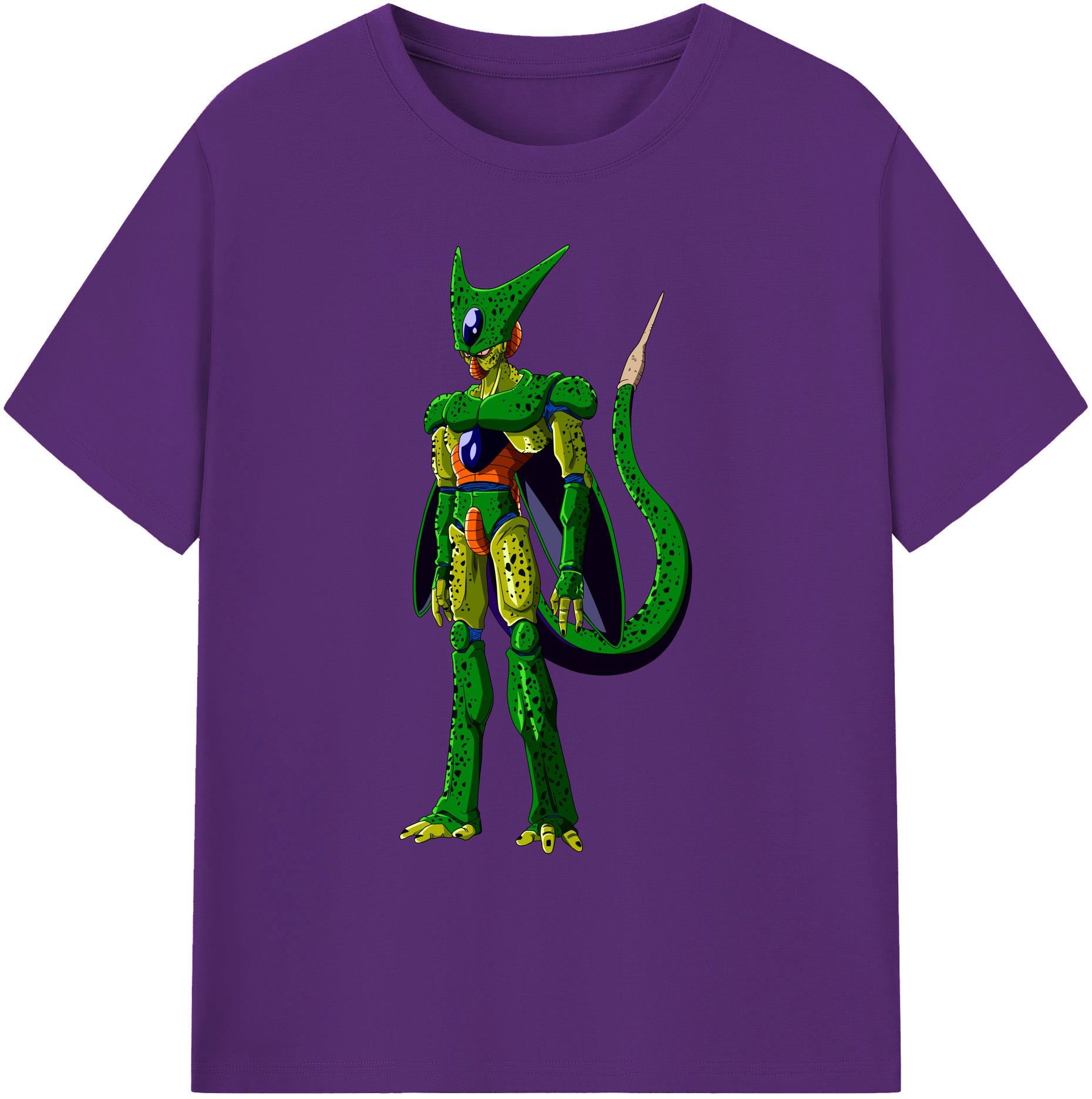 （画像用） ドラゴンボール セル DRAGON BALL Cell 綿100％ メンズ半袖Tシャツ｜肌触りやわらか＆通気性