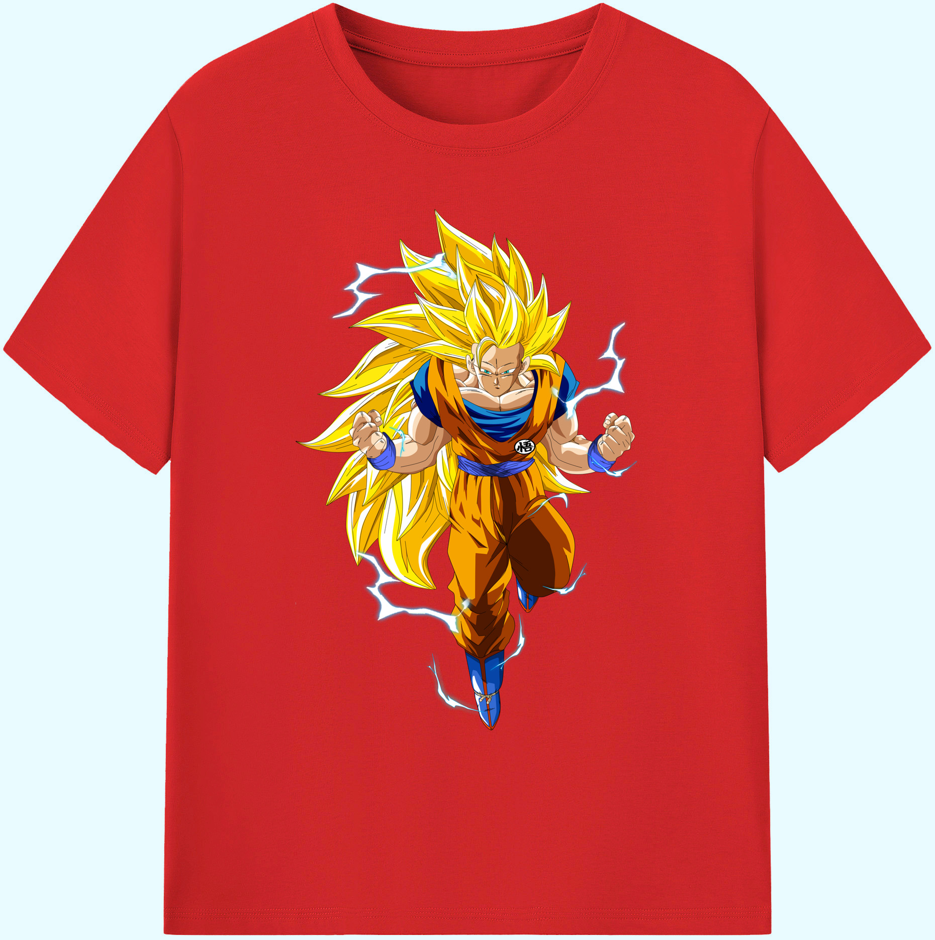 （画像用） ドラゴンボール 孫悟空（そん ごくう）Son Goku カカロット DRAGON BALL Kakarotto 綿100％ メンズ半袖Tシャツ｜肌触りやわらか＆通気性