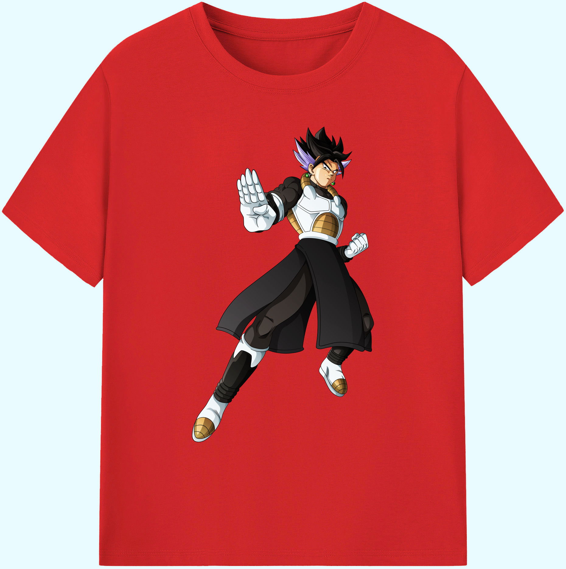 （画像用） ドラゴンボール ベジット DRAGON BALL Vegetto 綿100％ メンズ半袖Tシャツ｜肌触りやわらか＆通気性