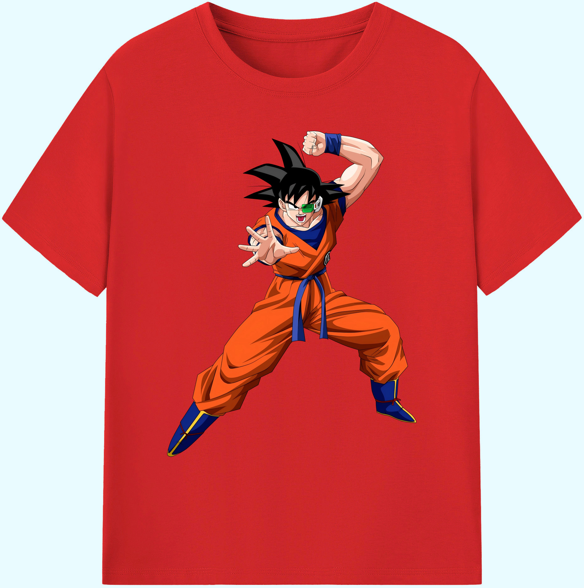 （画像用） ドラゴンボール 孫悟空（そん ごくう）Son Goku カカロット DRAGON BALL Kakarotto 綿100％ メンズ半袖Tシャツ｜肌触りやわらか＆通気性