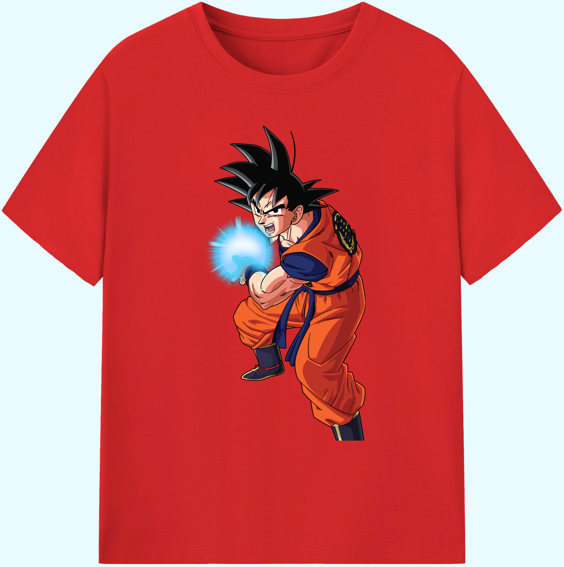 （画像用） ドラゴンボール 孫悟空（そん ごくう）Son Goku カカロット DRAGON BALL Kakarotto 綿100％ メンズ半袖Tシャツ｜肌触りやわらか＆通気性