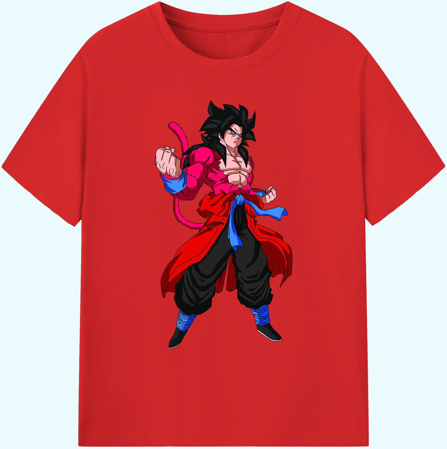 （画像用） ドラゴンボール 孫悟空（そん ごくう）Son Goku カカロット DRAGON BALL Kakarotto 綿100％ メンズ半袖Tシャツ｜肌触りやわらか＆通気性