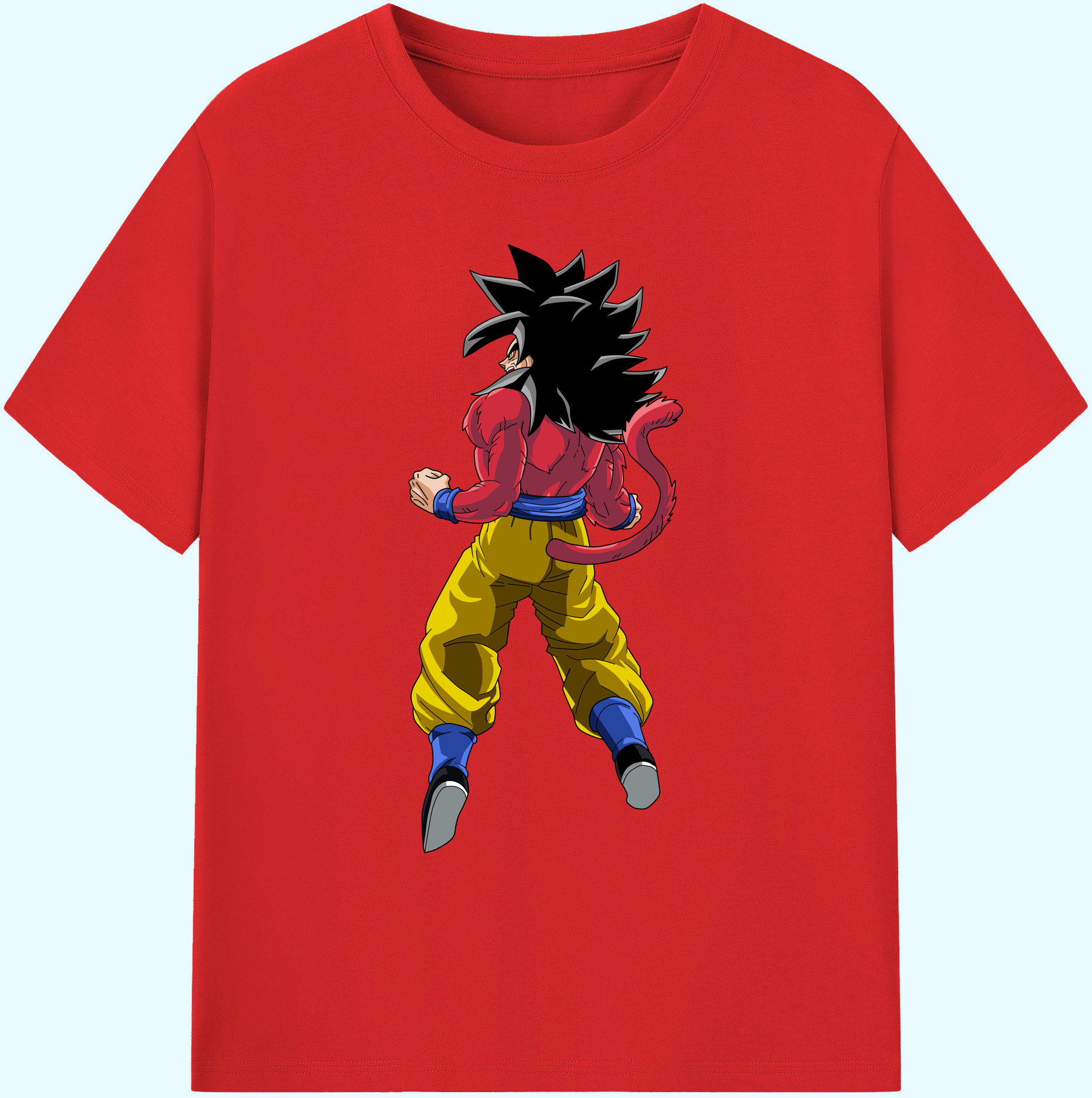 （画像用） ドラゴンボール 孫悟空（そん ごくう）Son Goku カカロット DRAGON BALL Kakarotto 綿100％ メンズ半袖Tシャツ｜肌触りやわらか＆通気性