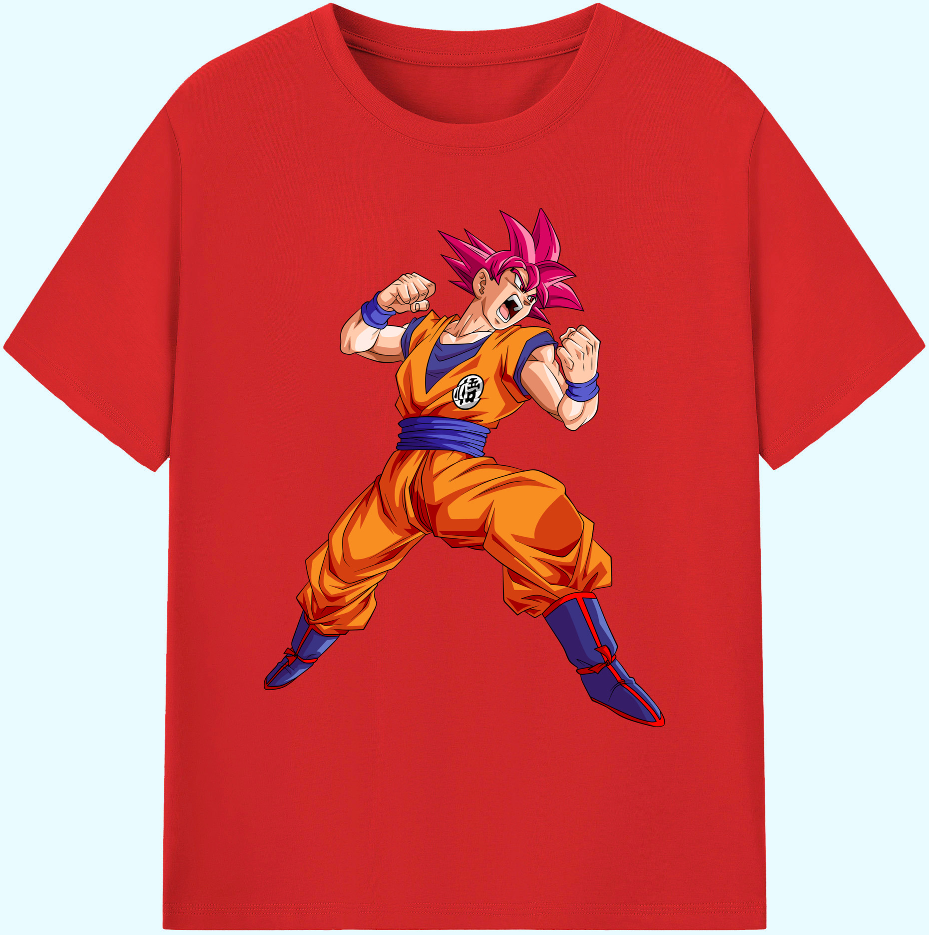 （画像用） ドラゴンボール 孫悟空（そん ごくう）Son Goku カカロット DRAGON BALL Kakarotto 綿100％ メンズ半袖Tシャツ｜肌触りやわらか＆通気性