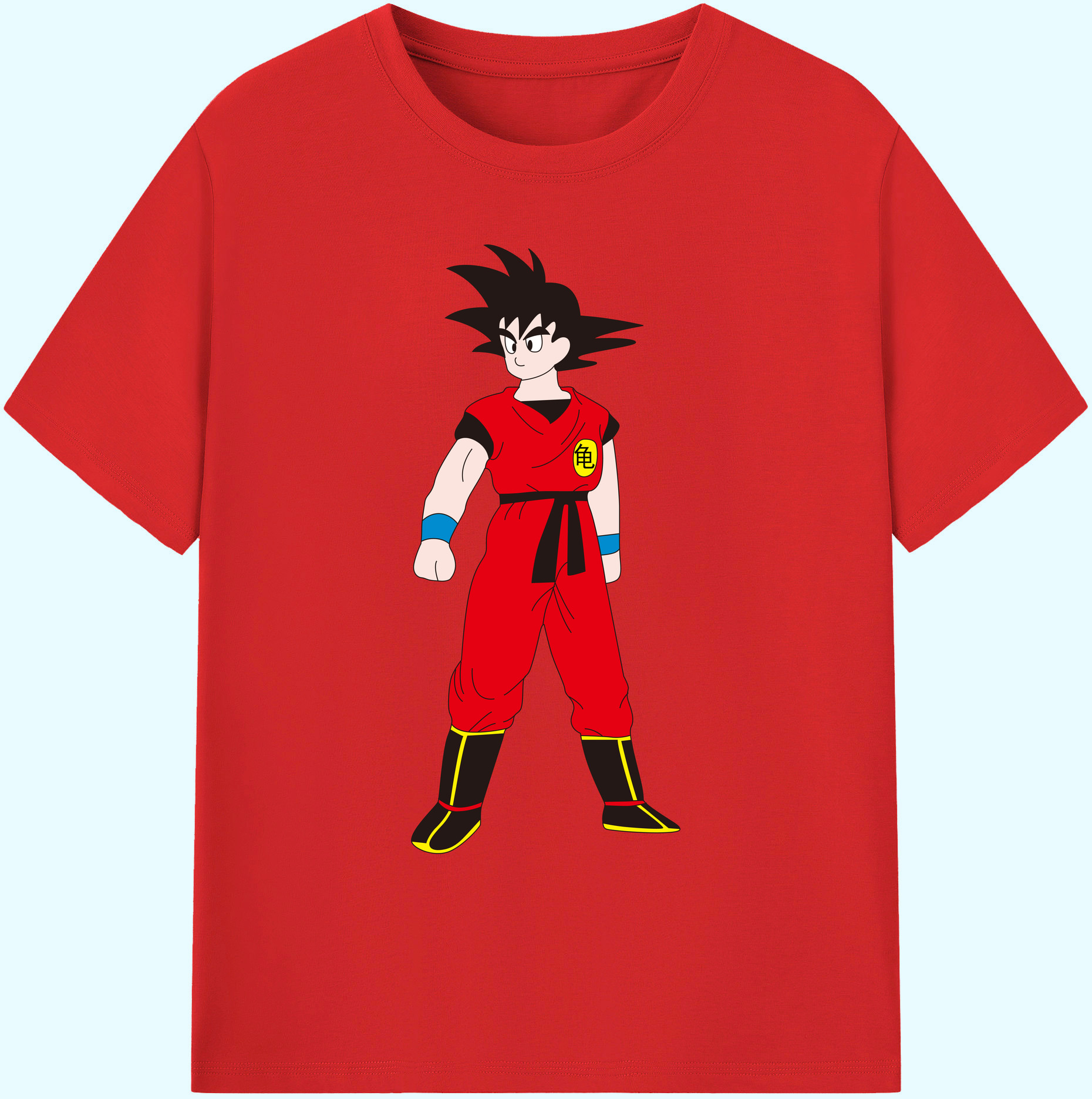 （画像用） ドラゴンボール 孫悟空（そん ごくう）Son Goku カカロット DRAGON BALL Kakarotto 綿100％ メンズ半袖Tシャツ｜肌触りやわらか＆通気性
