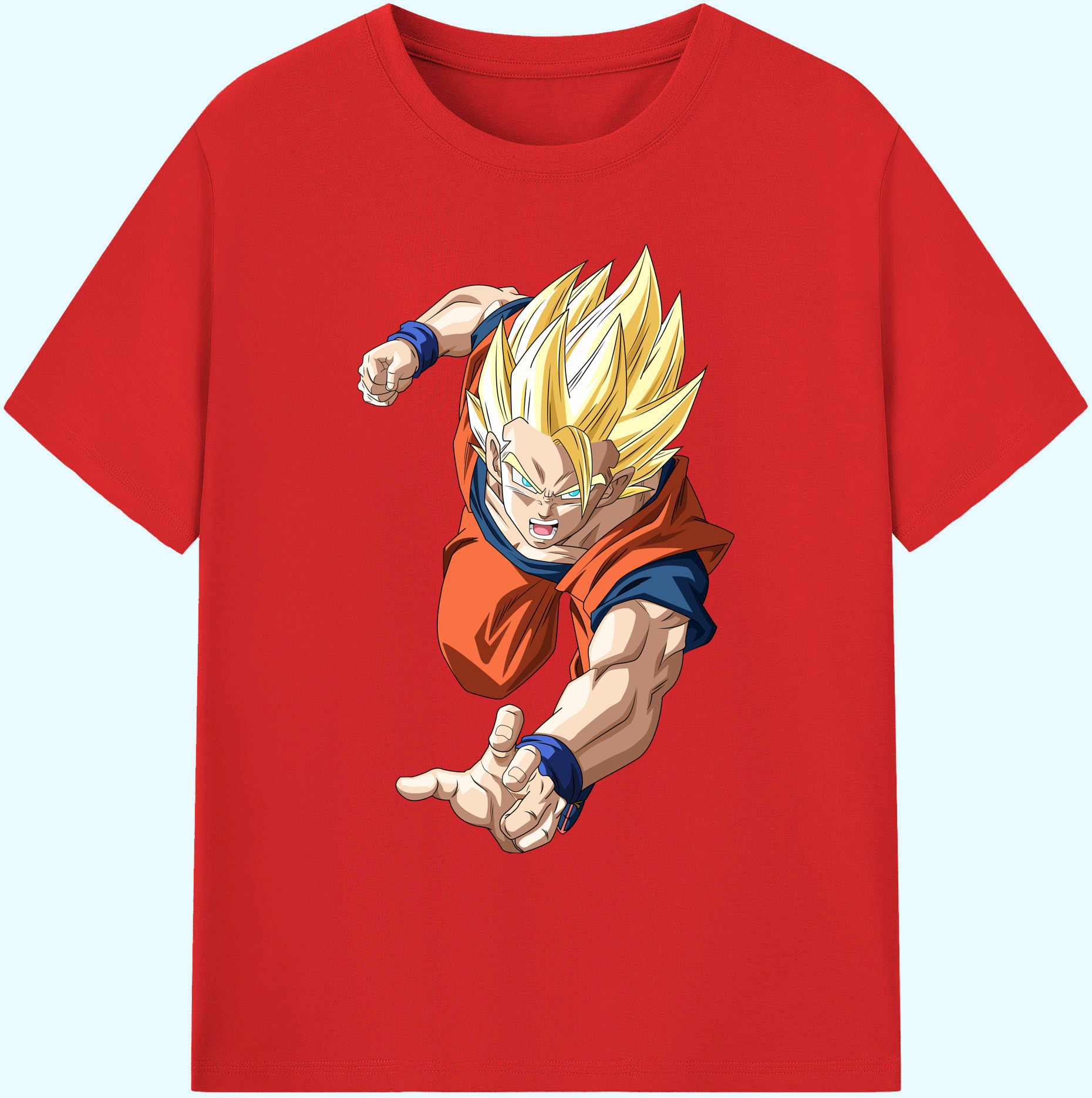 （画像用） ドラゴンボール 孫 悟飯（そんごはん）DRAGON BALL Son Gohan 綿100％ メンズ半袖Tシャツ｜肌触りやわらか＆通気性