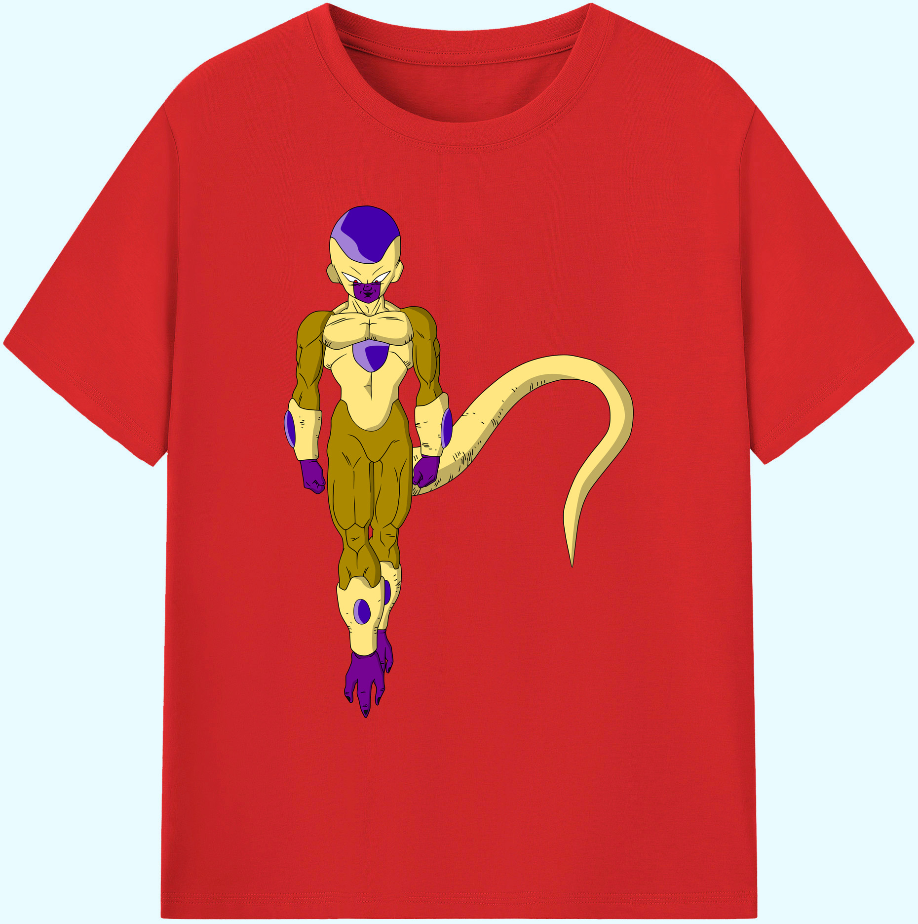 （画像用） ドラゴンボール フリーザ DRAGON BALL Frieza 綿100％ メンズ半袖Tシャツ｜肌触りやわらか＆通気性