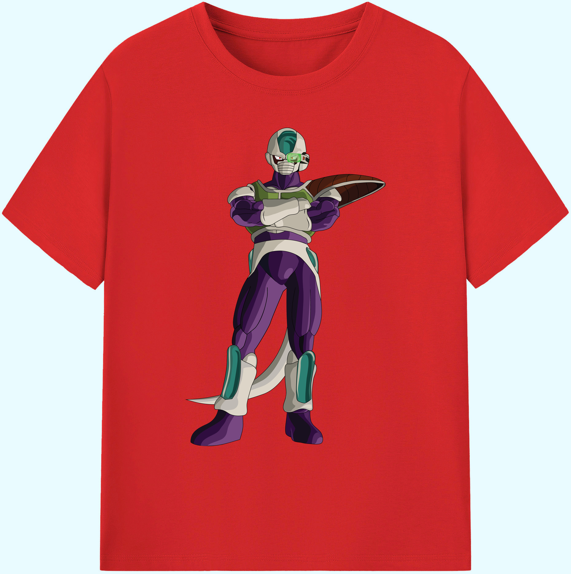 （画像用） ドラゴンボール フリーザ DRAGON BALL Frieza 綿100％ メンズ半袖Tシャツ｜肌触りやわらか＆通気性