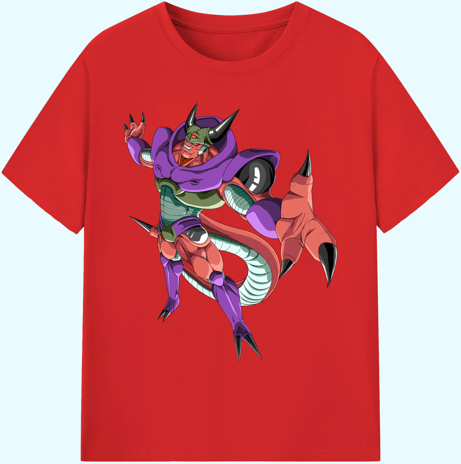 （画像用） ドラゴンボール ジャネンバ DRAGON BALL Janemba 綿100％ メンズ半袖Tシャツ｜肌触りやわらか＆通気性