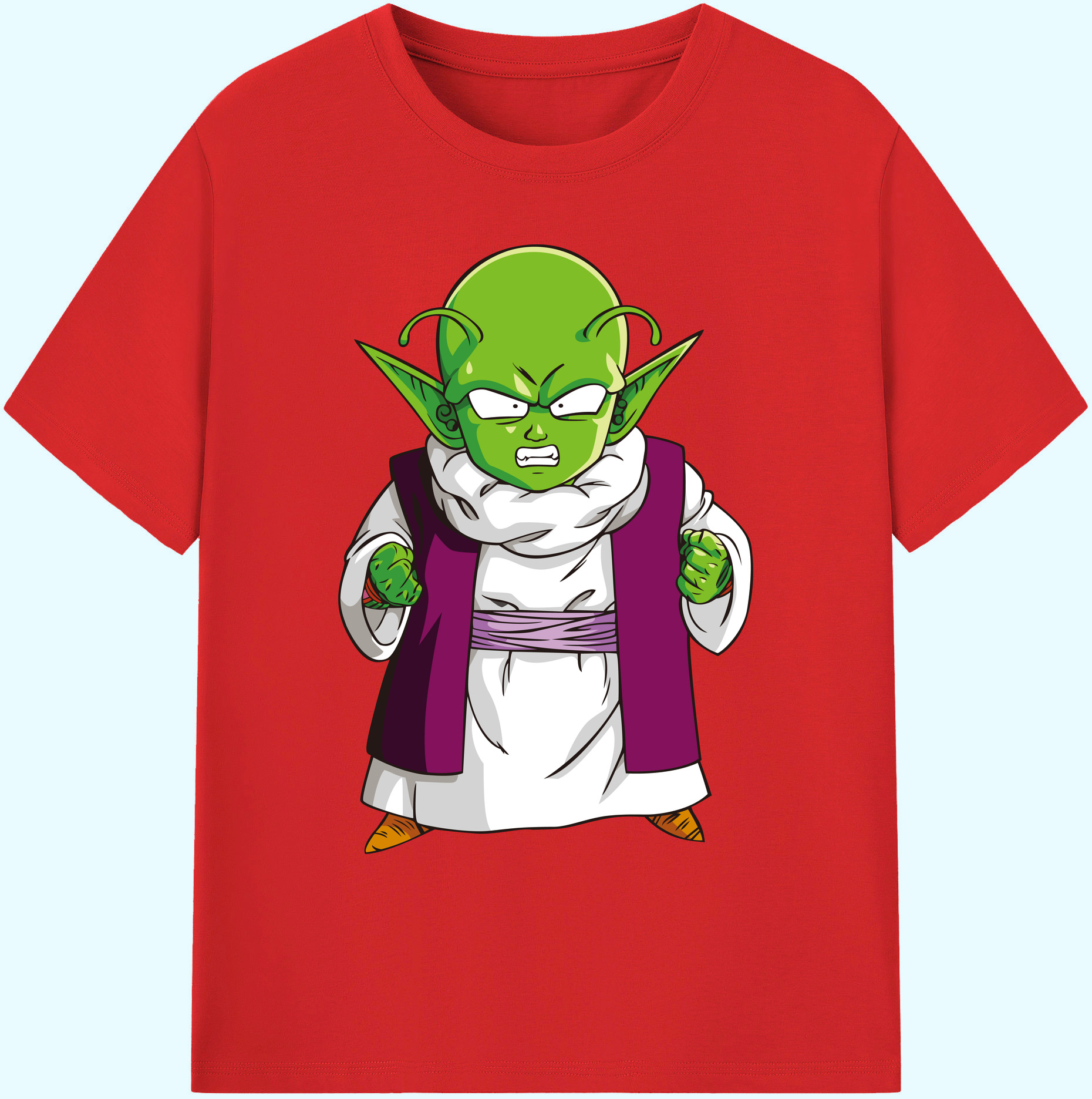 （画像用） ドラゴンボール ピッコロ DRAGON BALL Piccolo 綿100％ メンズ半袖Tシャツ｜肌触りやわらか＆通気性