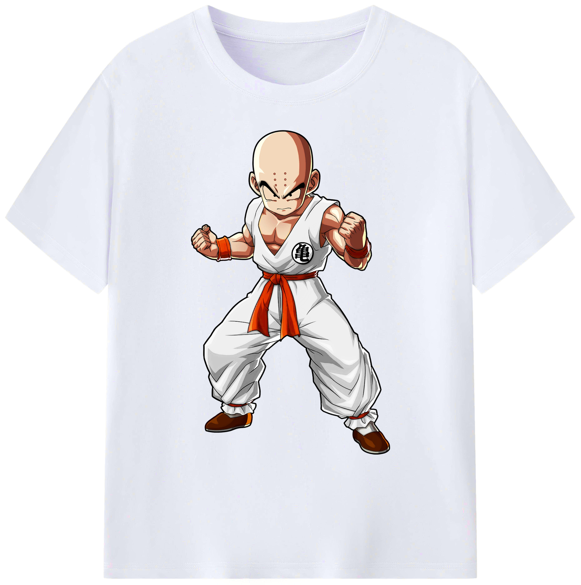 （画像用） ドラゴンボール クリリン DRAGON BALL krillin 綿100％ メンズ半袖Tシャツ｜肌触りやわらか＆通気性