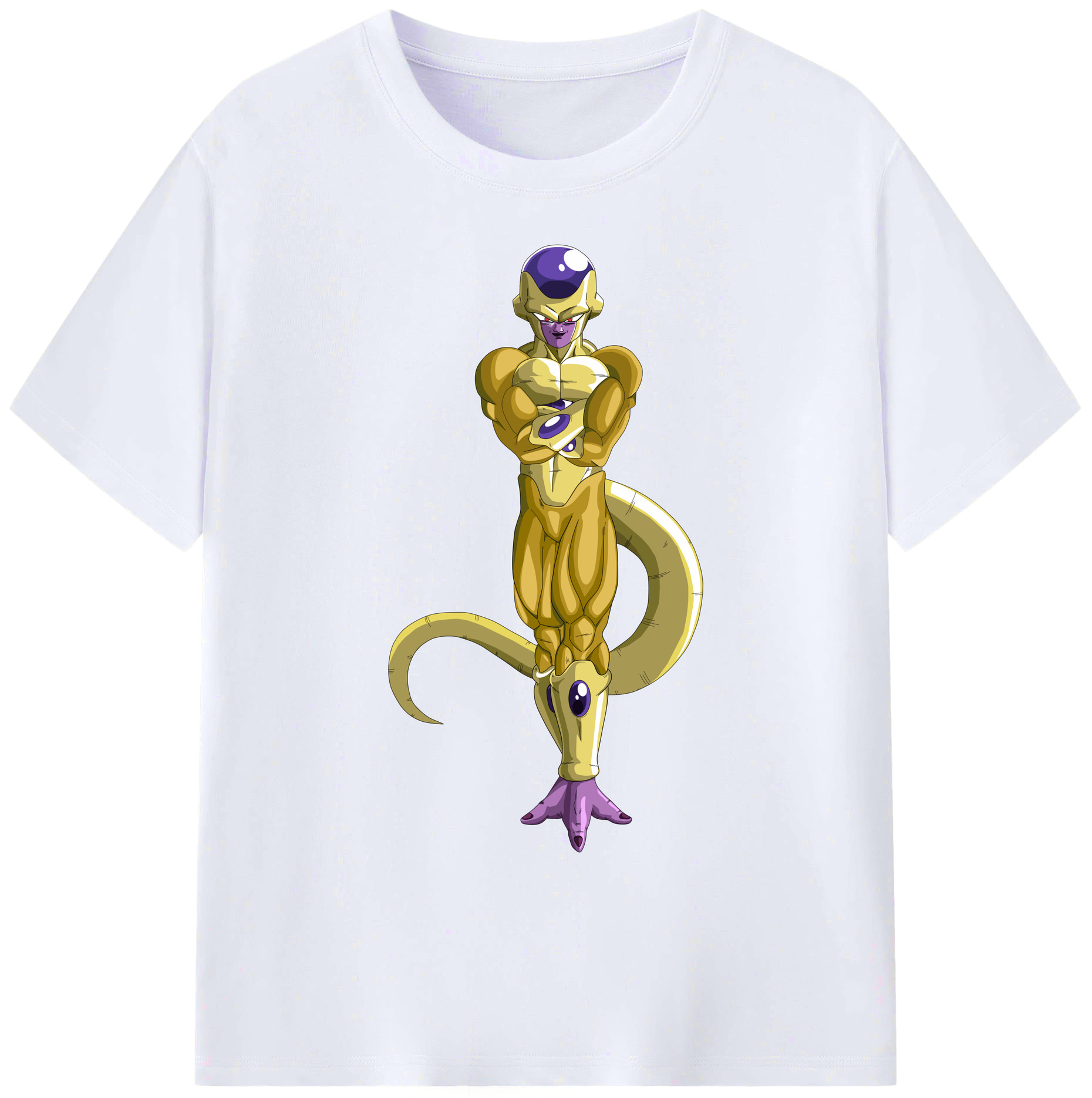 （画像用） ドラゴンボール フリーザ DRAGON BALL Frieza 綿100％ メンズ半袖Tシャツ｜肌触りやわらか＆通気性
