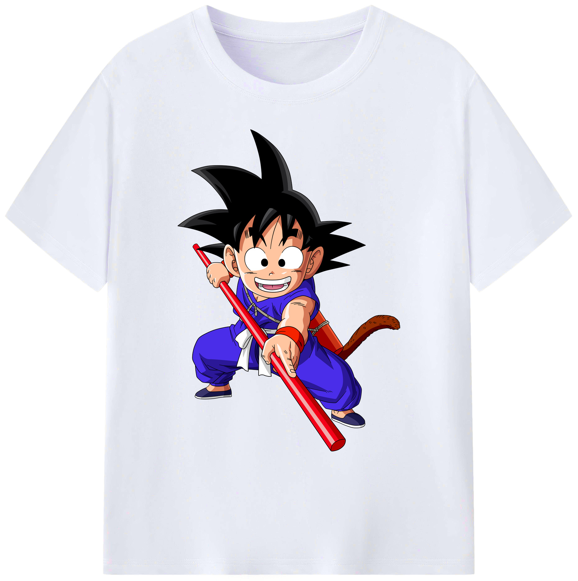 （画像用） ドラゴンボール 孫悟空（そん ごくう）Son Goku カカロット DRAGON BALL Kakarotto 綿100％ メンズ半袖Tシャツ｜肌触りやわらか＆通気性