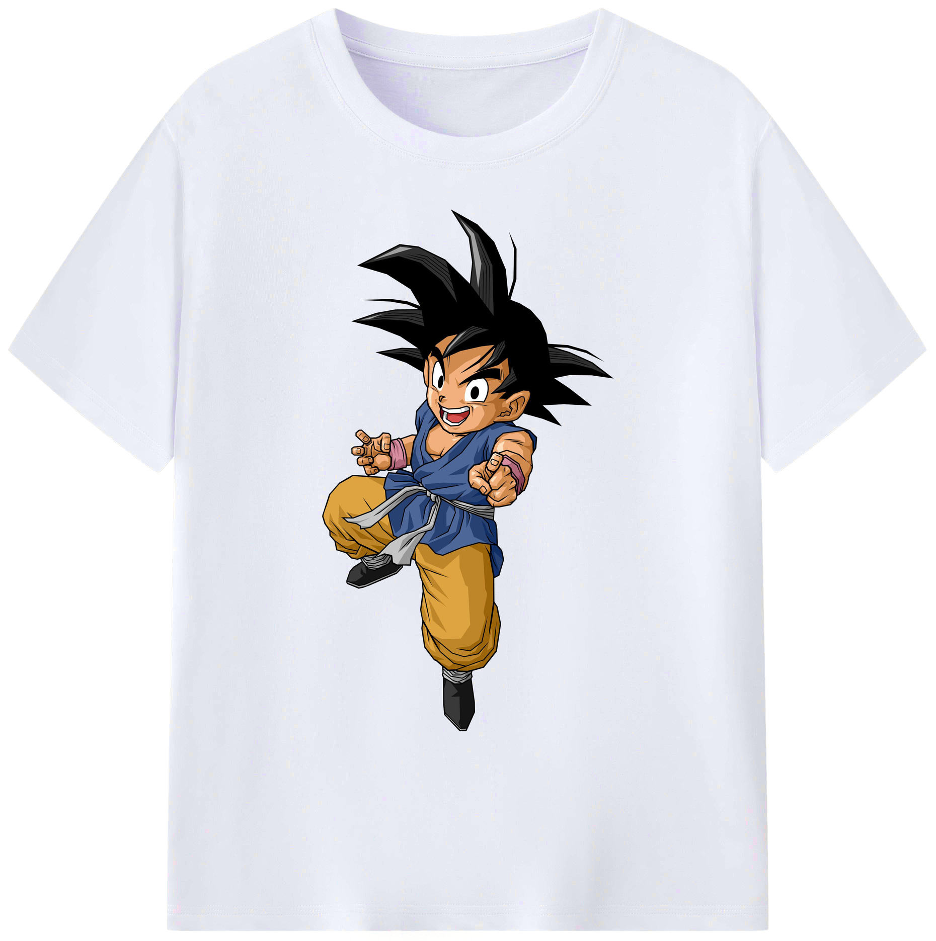 （画像用） ドラゴンボール 孫悟空（そん ごくう）Son Goku カカロット DRAGON BALL Kakarotto 綿100％ メンズ半袖Tシャツ｜肌触りやわらか＆通気性