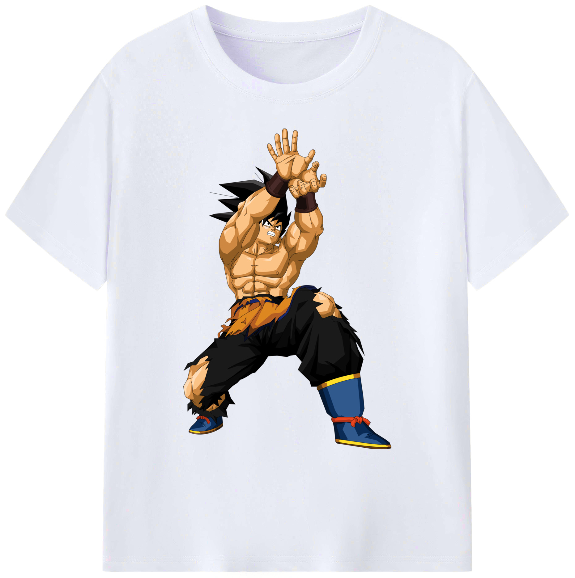（画像用） ドラゴンボール 孫悟空（そん ごくう）Son Goku カカロット DRAGON BALL Kakarotto 綿100％ メンズ半袖Tシャツ｜肌触りやわらか＆通気性