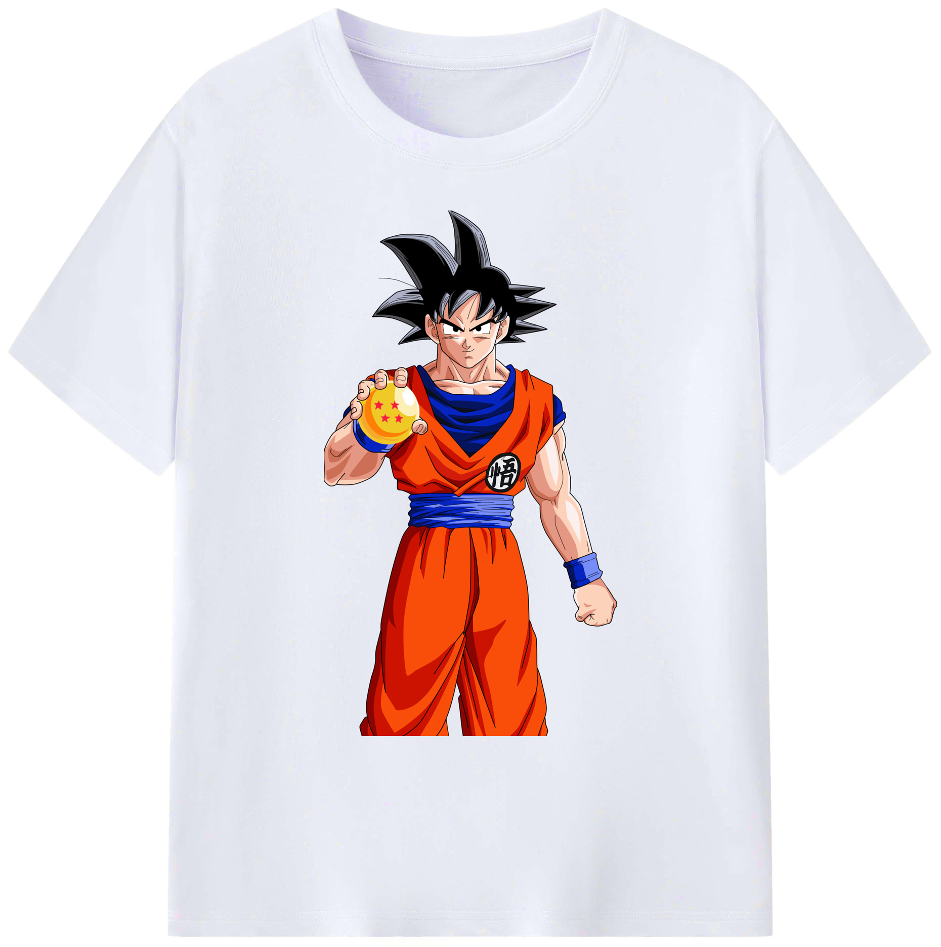 （画像用） ドラゴンボール 孫悟空（そん ごくう）Son Goku カカロット DRAGON BALL Kakarotto 綿100％ メンズ半袖Tシャツ｜肌触りやわらか＆通気性