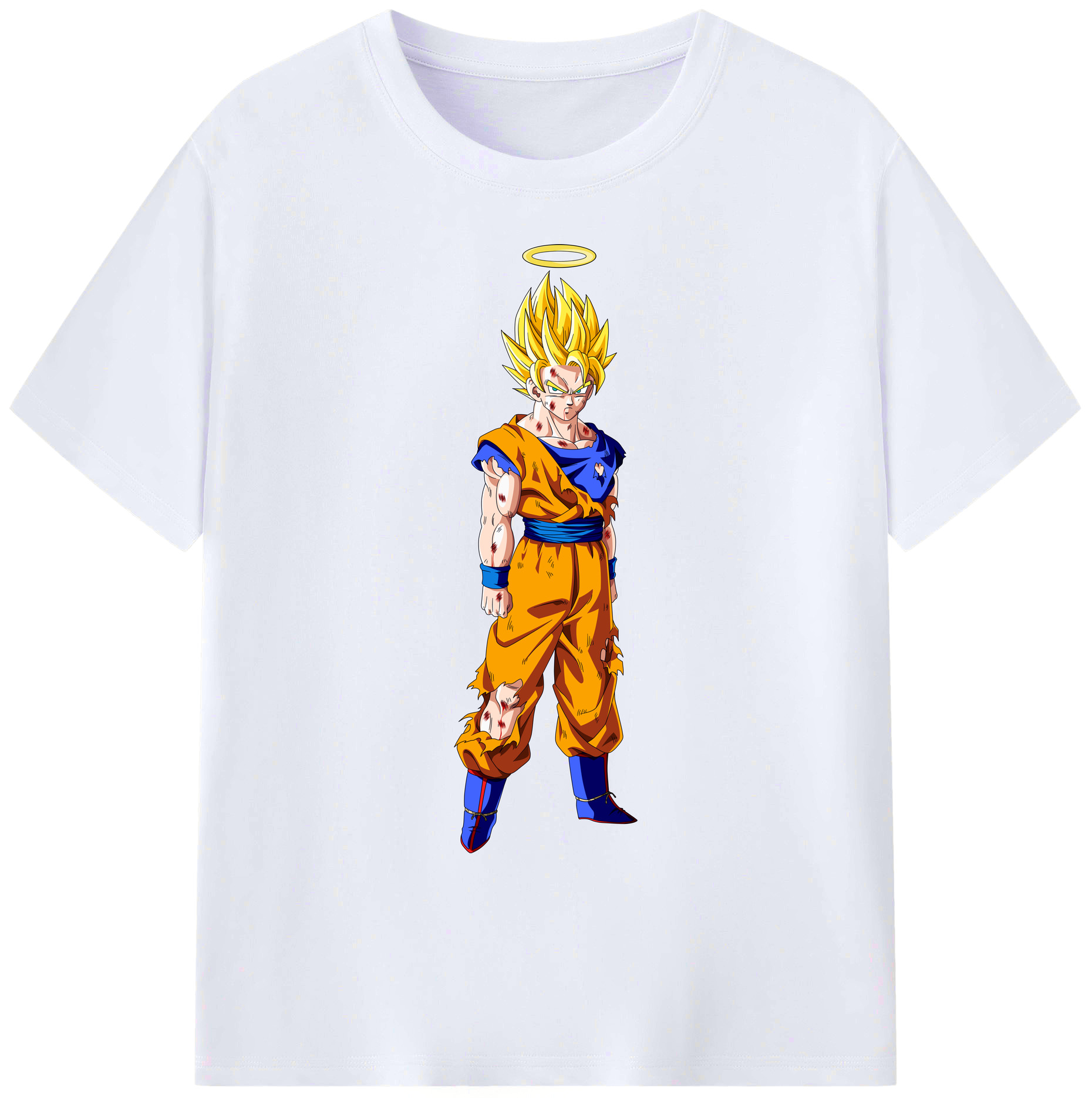 （画像用） ドラゴンボール 孫悟空（そん ごくう）Son Goku カカロット DRAGON BALL Kakarotto 綿100％ メンズ半袖Tシャツ｜肌触りやわらか＆通気性