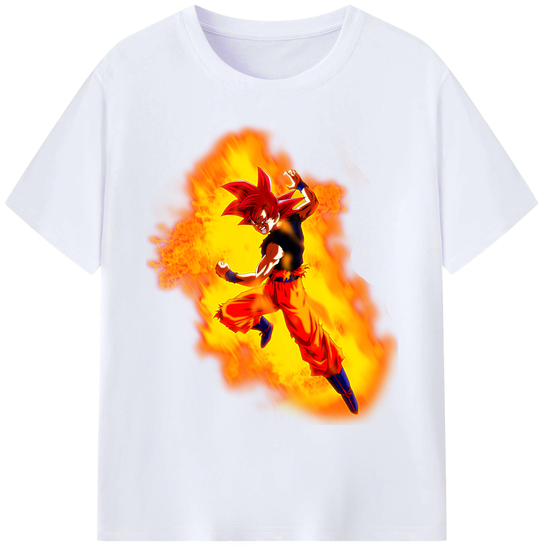 （画像用） ドラゴンボール 孫悟空（そん ごくう）Son Goku カカロット DRAGON BALL Kakarotto 綿100％ メンズ半袖Tシャツ｜肌触りやわらか＆通気性