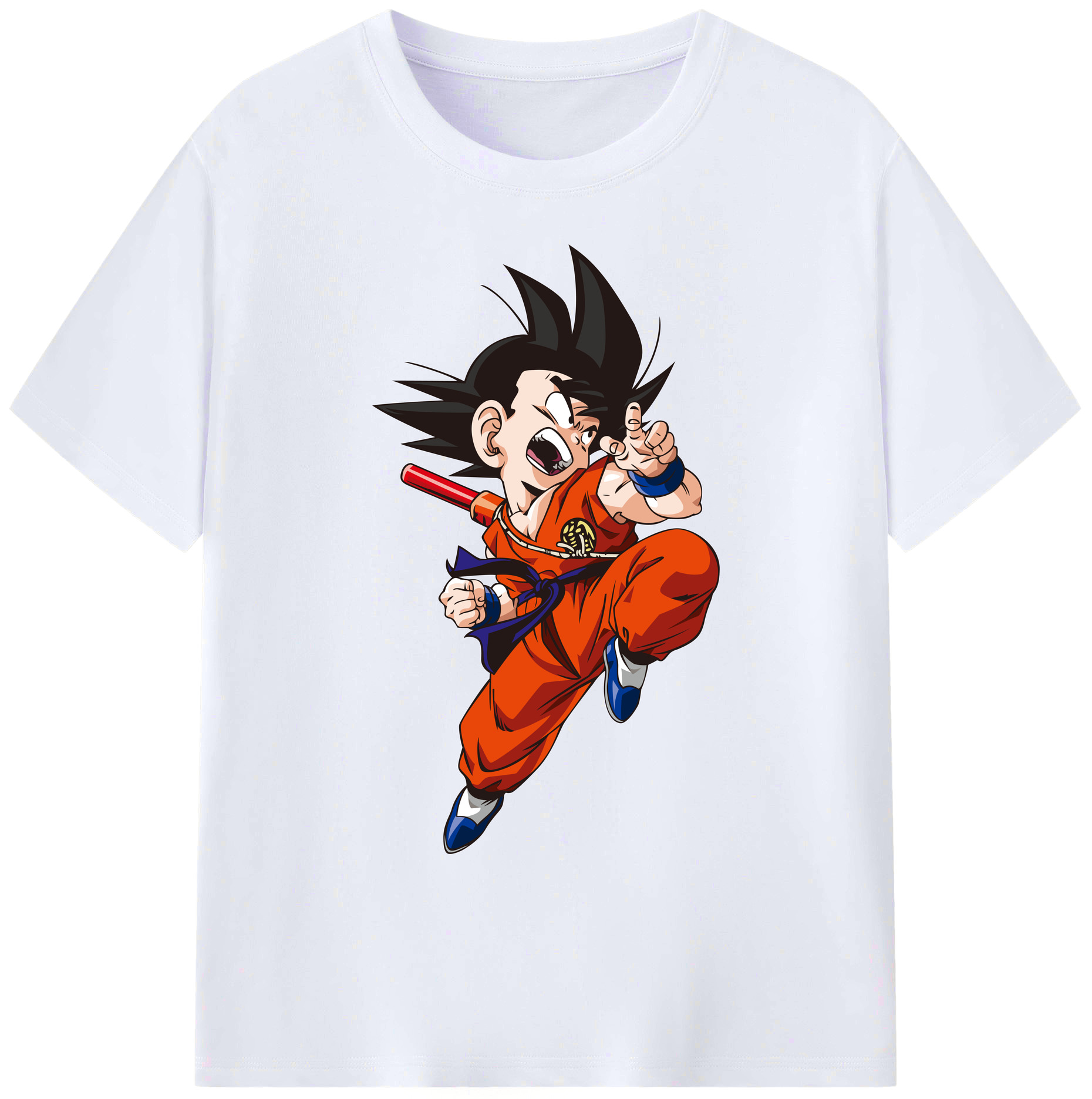 （画像用） ドラゴンボール 孫悟空（そん ごくう）Son Goku カカロット DRAGON BALL Kakarotto 綿100％ メンズ半袖Tシャツ｜肌触りやわらか＆通気性