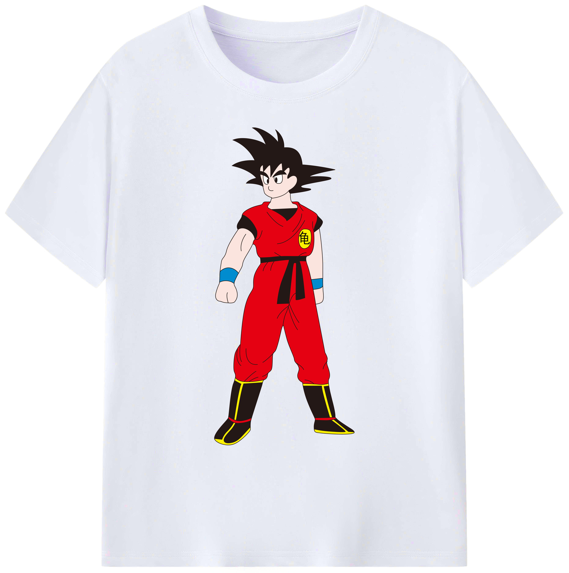 （画像用） ドラゴンボール 孫悟空（そん ごくう）Son Goku カカロット DRAGON BALL Kakarotto 綿100％ メンズ半袖Tシャツ｜肌触りやわらか＆通気性