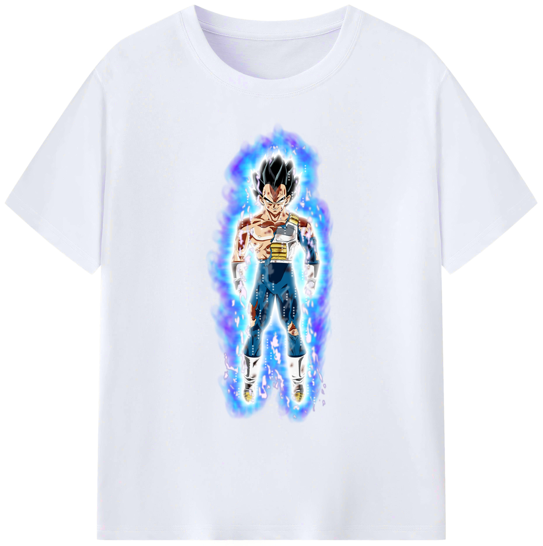 （画像用） ドラゴンボール ベジータ四世（Bejīta Yonsei）DRAGON BALL Vegeta IV 綿100％ メンズ半袖Tシャツ｜肌触りやわらか＆通気性