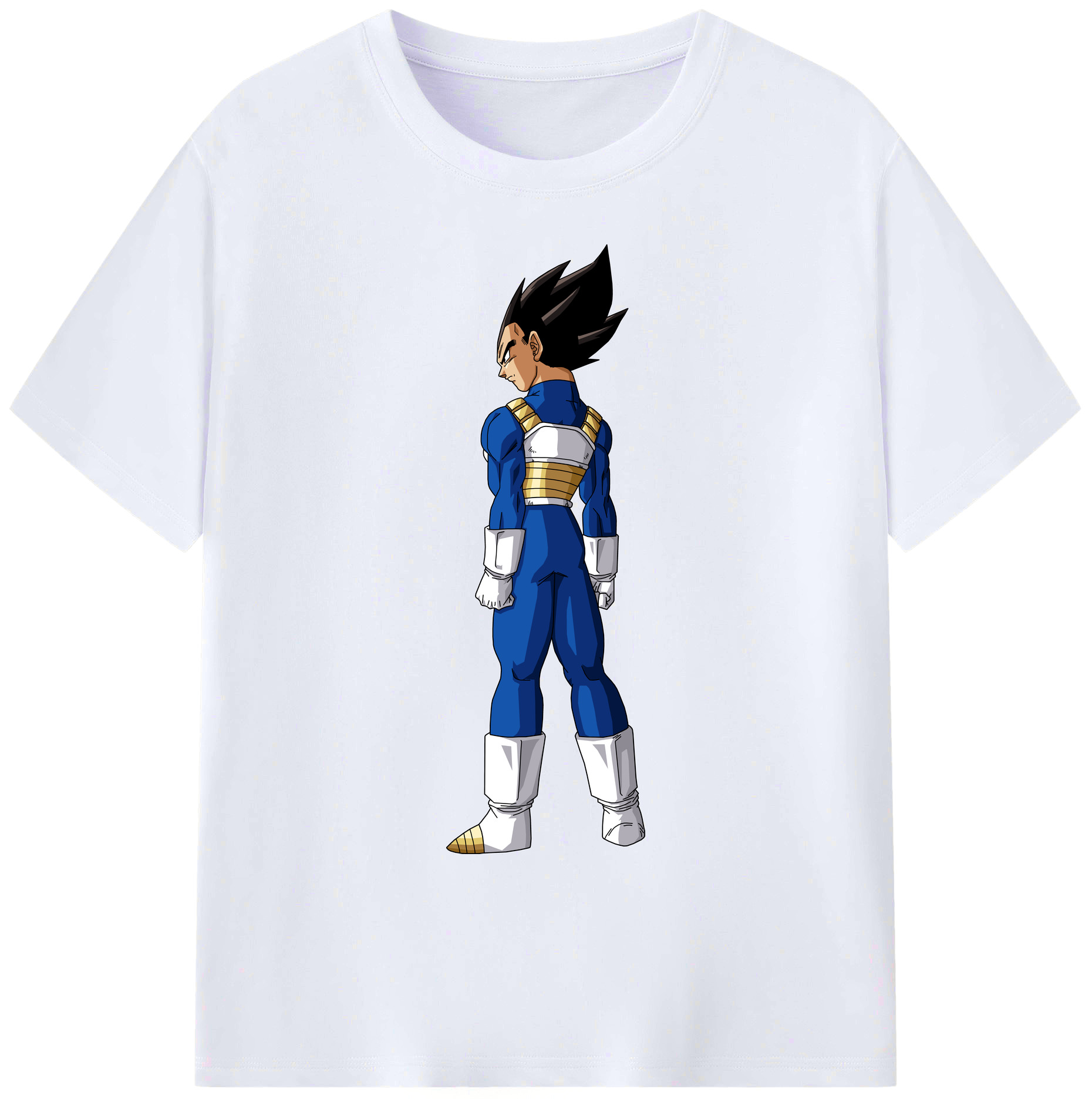（画像用） ドラゴンボール ベジータ四世（Bejīta Yonsei）DRAGON BALL Vegeta IV 綿100％ メンズ半袖Tシャツ｜肌触りやわらか＆通気性