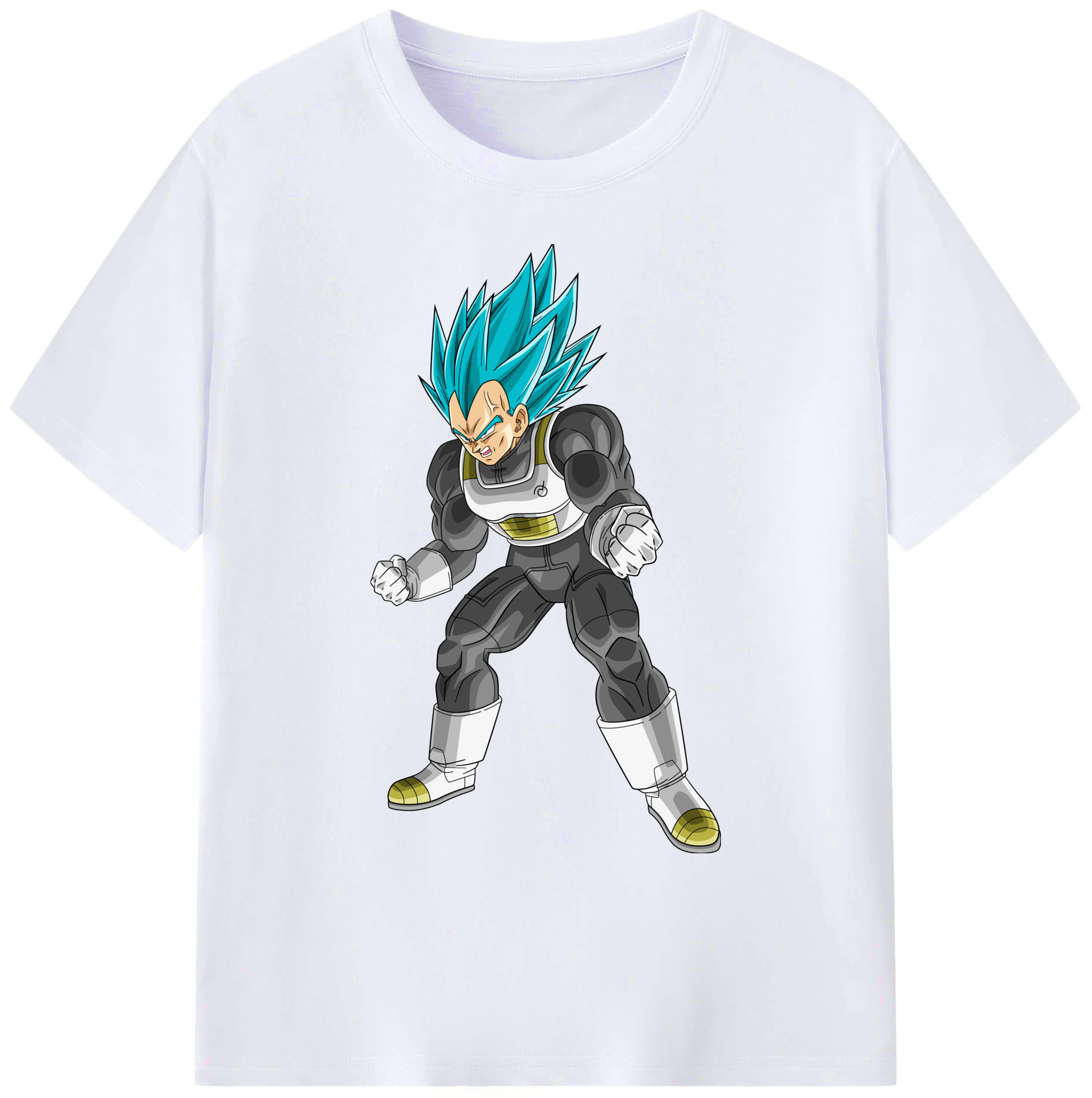 （画像用） ドラゴンボール ベジータ四世（Bejīta Yonsei）DRAGON BALL Vegeta IV 綿100％ メンズ半袖Tシャツ｜肌触りやわらか＆通気性