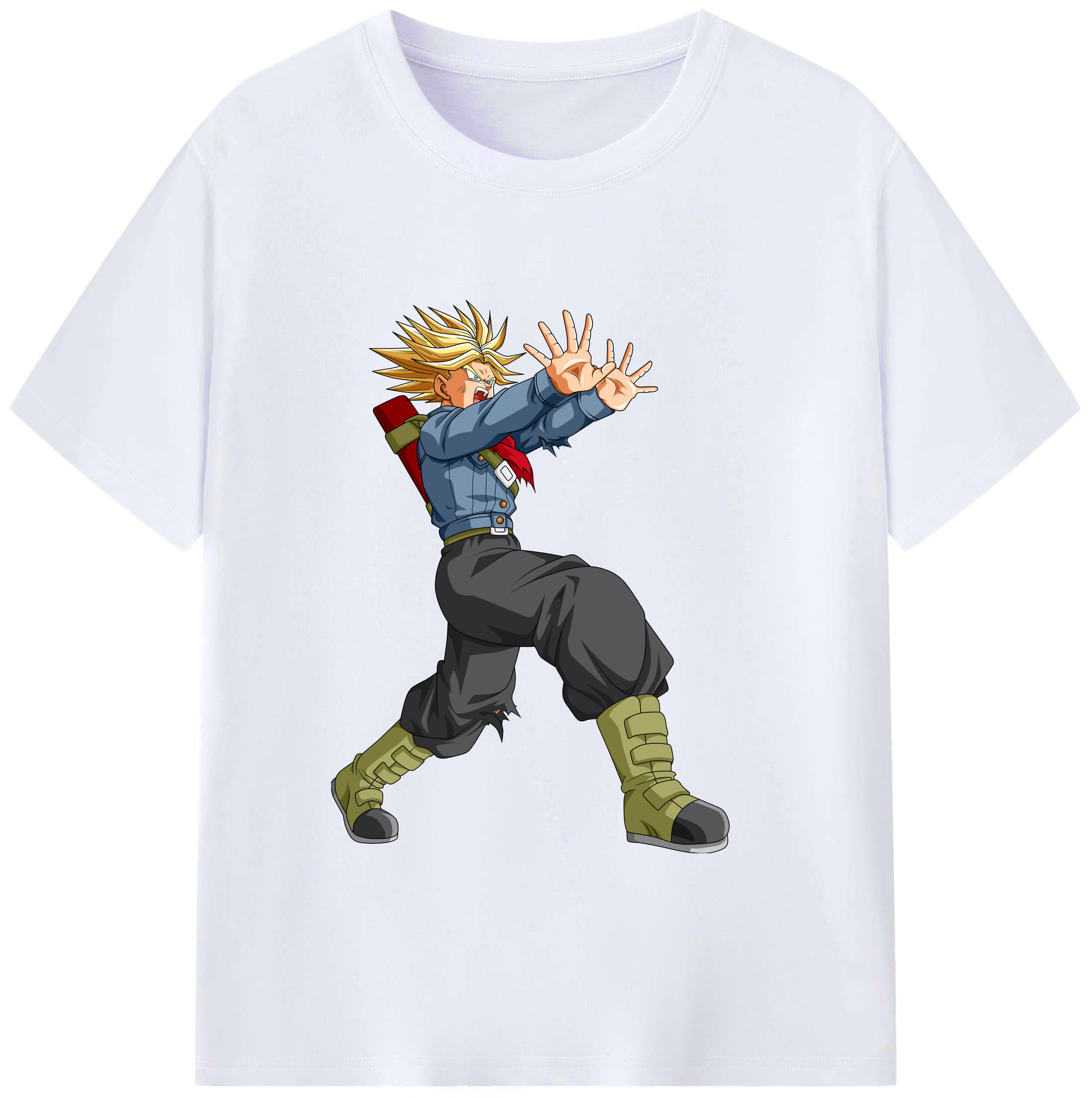 （画像用） ドラゴンボール トランクス（Torankusu）DRAGON BALL Trunks 綿100％ メンズ半袖Tシャツ｜肌触りやわらか＆通気性