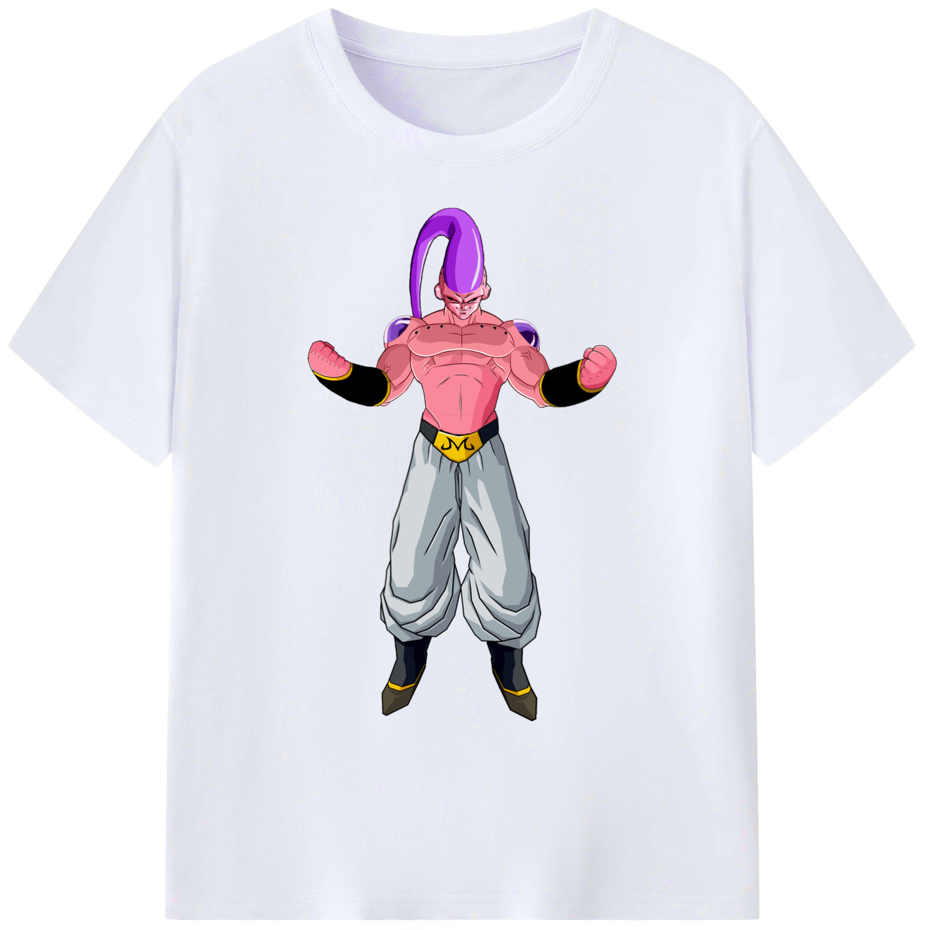 （画像用） ドラゴンボール 魔人ブウ DRAGON BALL Majin Buu 綿100％ メンズ半袖Tシャツ｜肌触りやわらか＆通気性
