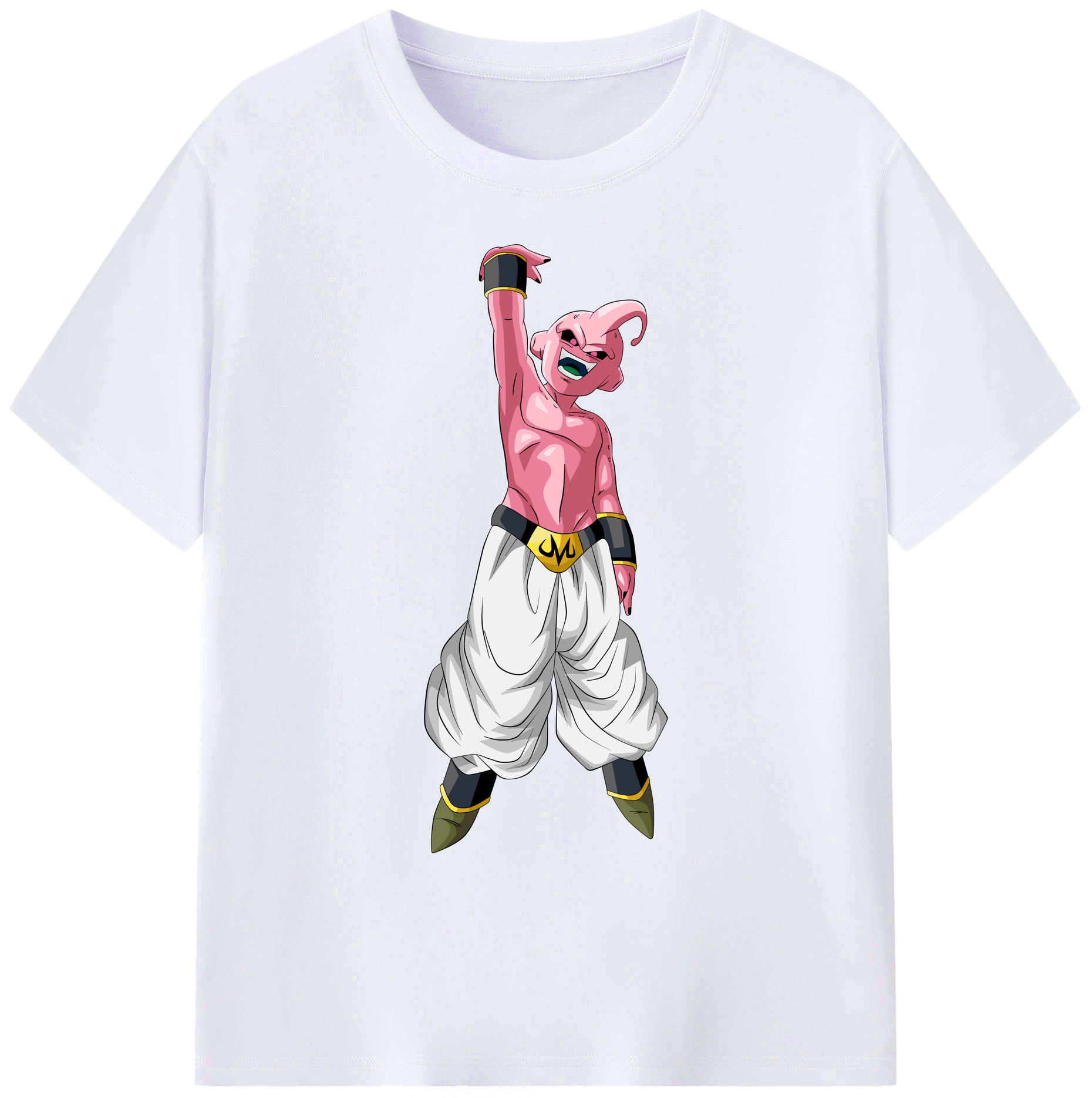 （画像用） ドラゴンボール 魔人ブウ DRAGON BALL Majin Buu 綿100％ メンズ半袖Tシャツ｜肌触りやわらか＆通気性