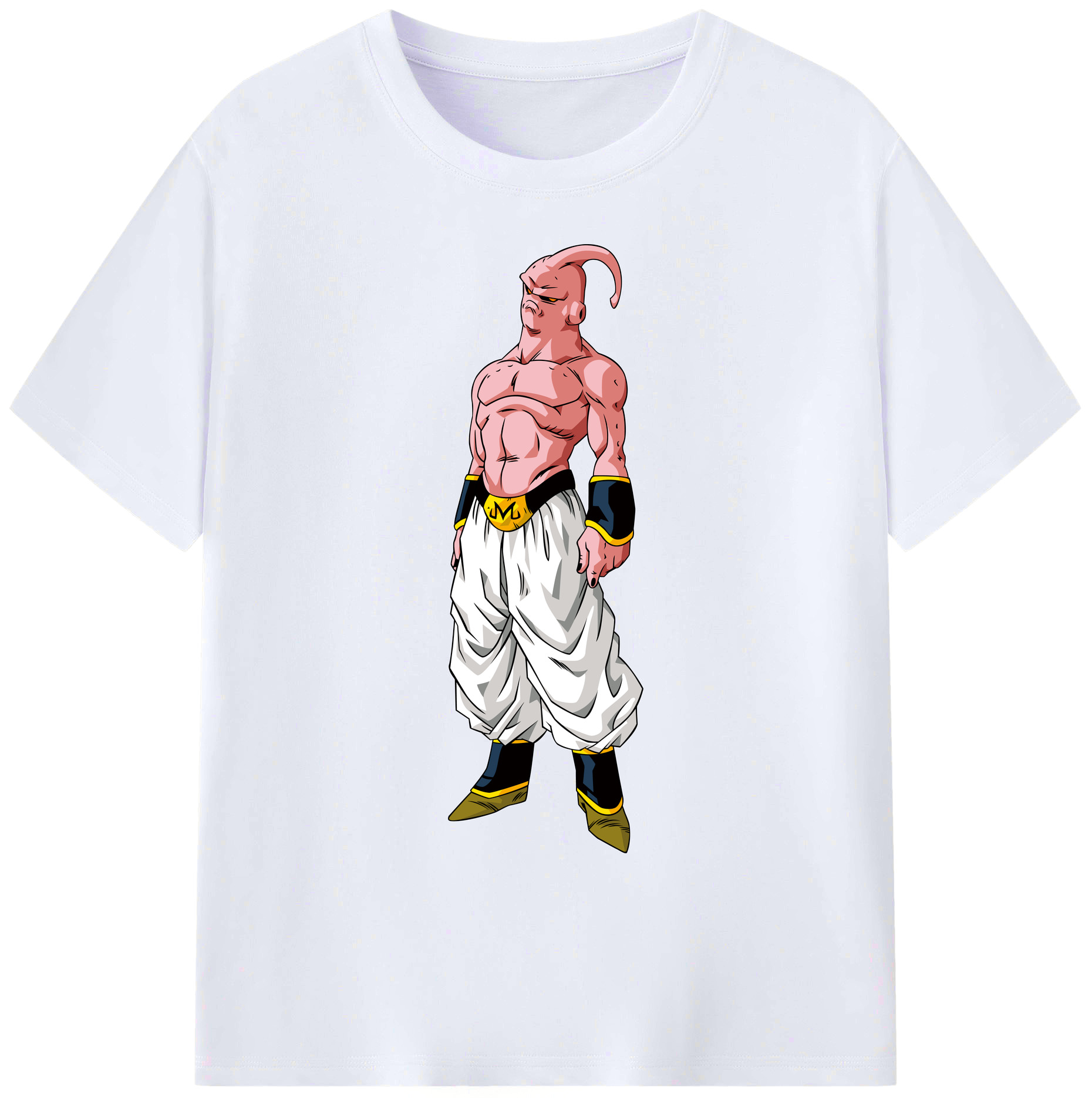 （画像用） ドラゴンボール 魔人ブウ DRAGON BALL Majin Buu 綿100％ メンズ半袖Tシャツ｜肌触りやわらか＆通気性