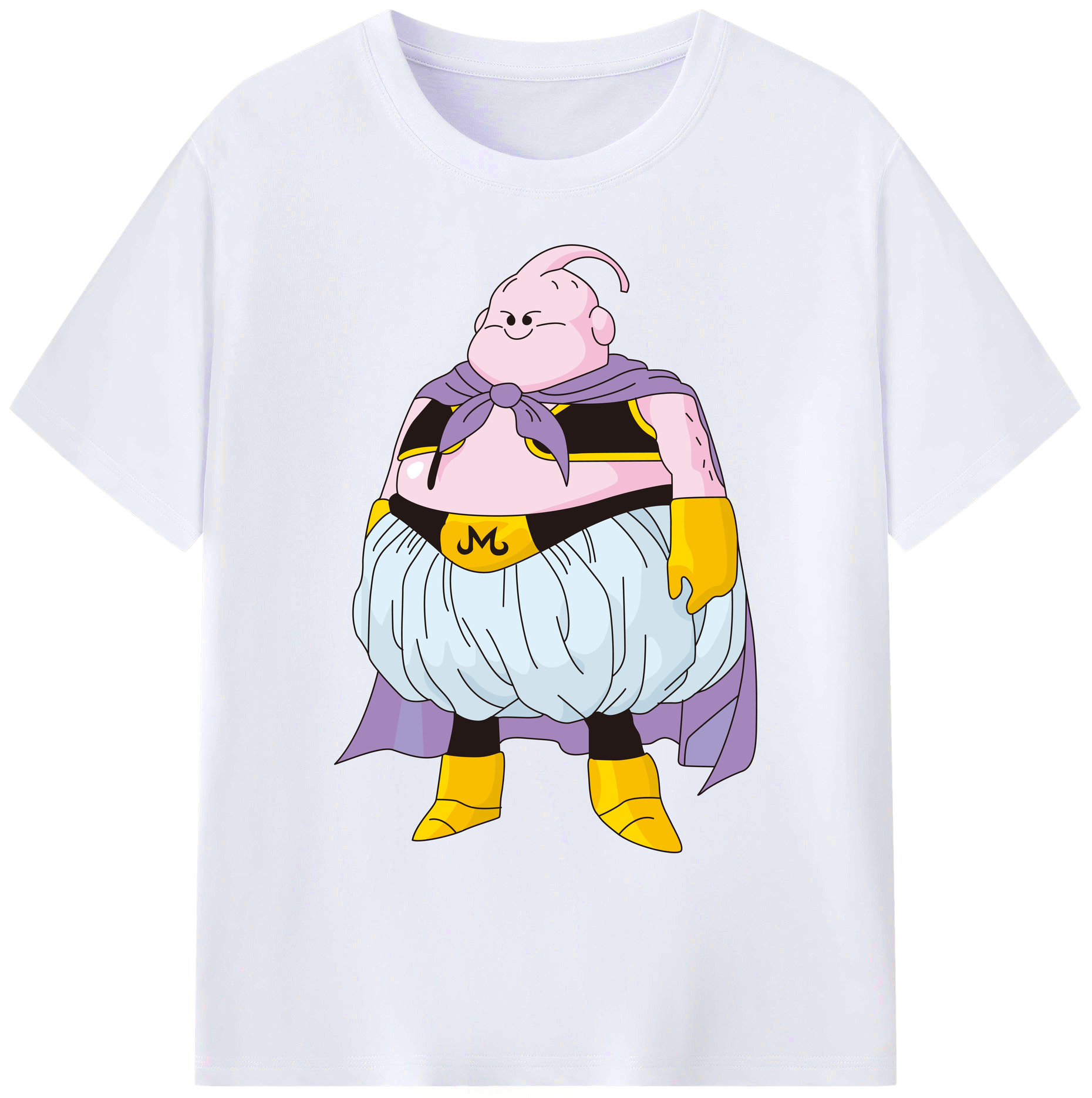 （画像用） ドラゴンボール 魔人ブウ DRAGON BALL Majin Buu 綿100％ メンズ半袖Tシャツ｜肌触りやわらか＆通気性