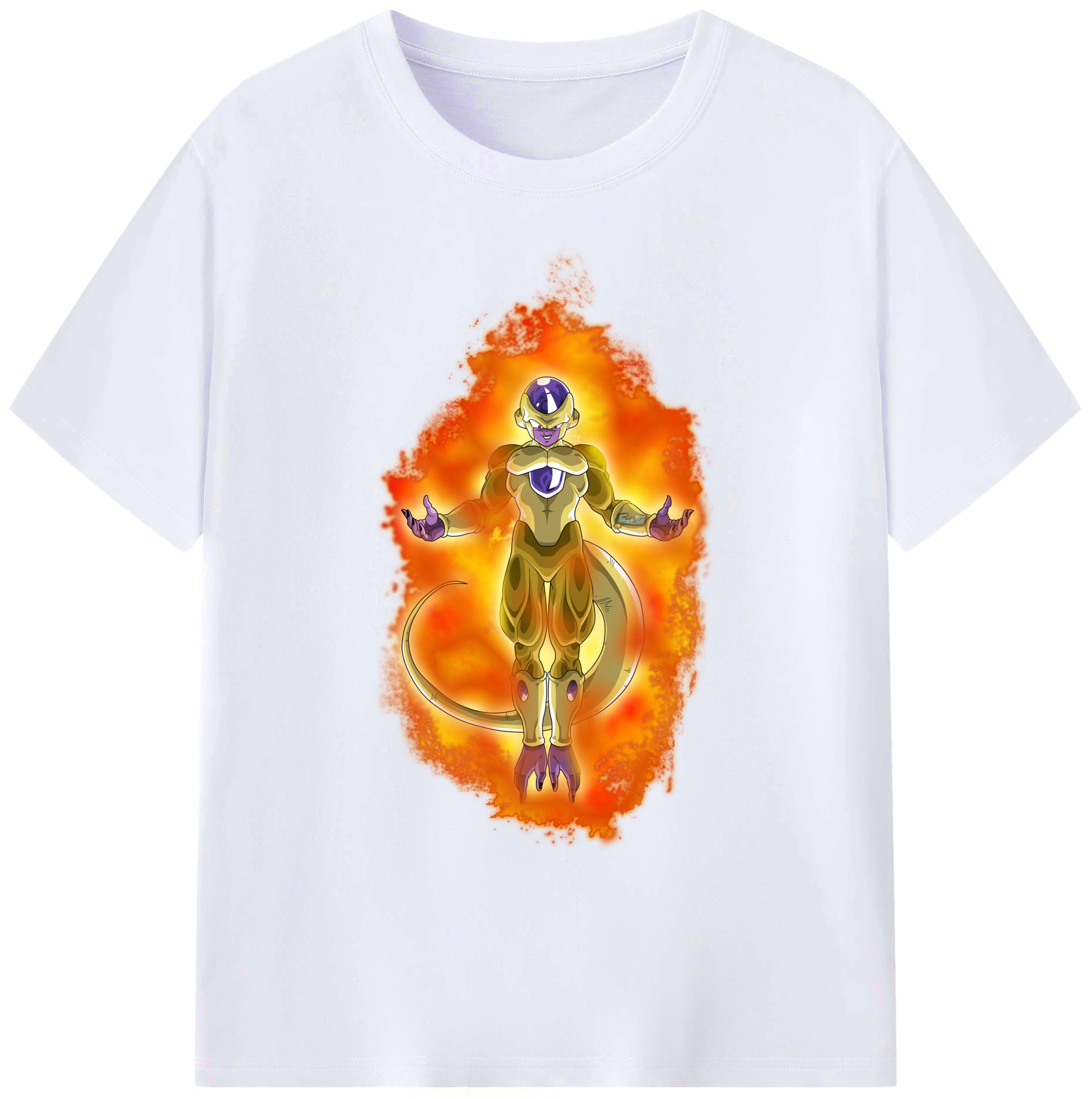 （画像用） ドラゴンボール フリーザ DRAGON BALL Frieza 綿100％ メンズ半袖Tシャツ｜肌触りやわらか＆通気性