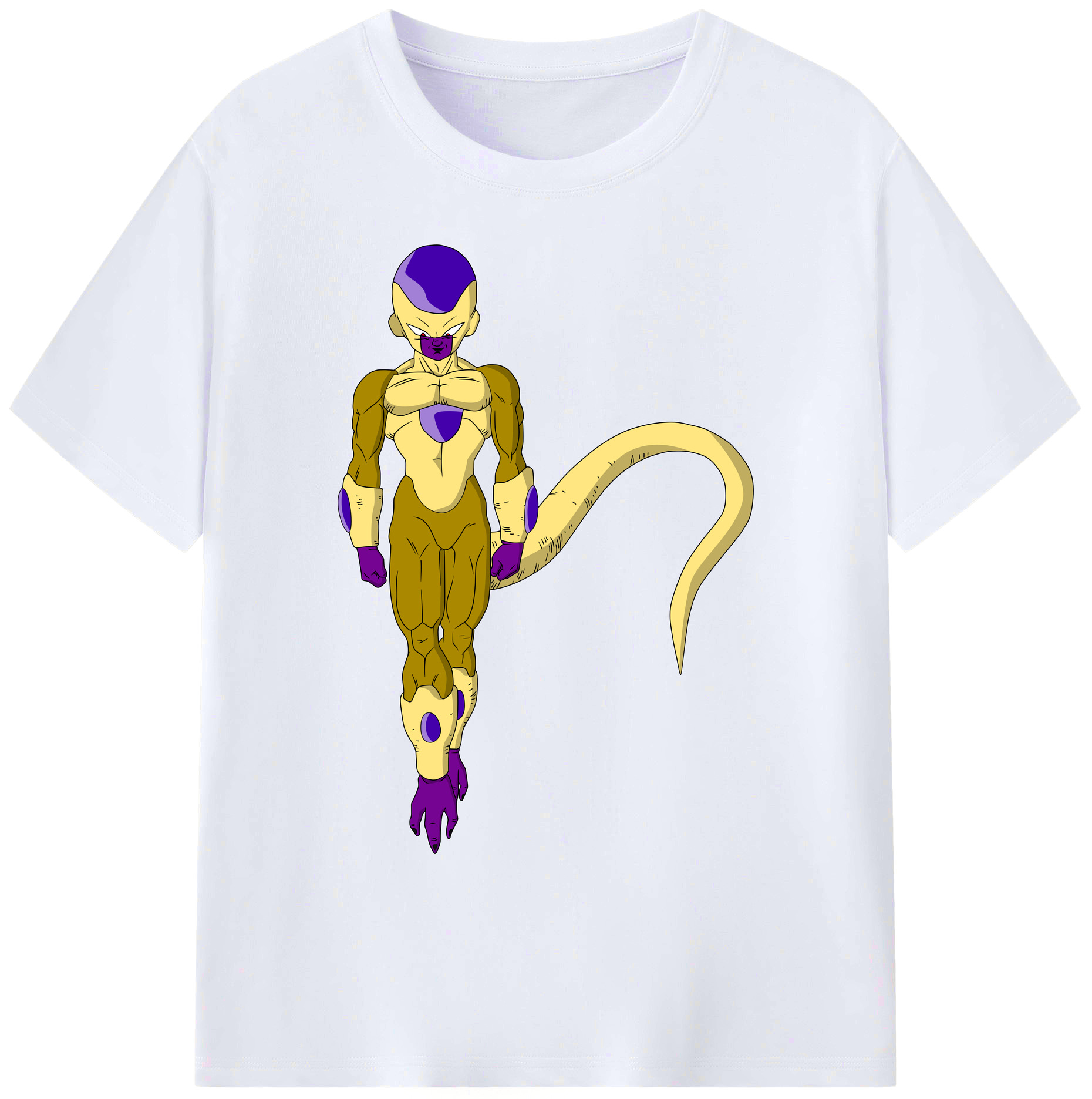 （画像用） ドラゴンボール フリーザ DRAGON BALL Frieza 綿100％ メンズ半袖Tシャツ｜肌触りやわらか＆通気性