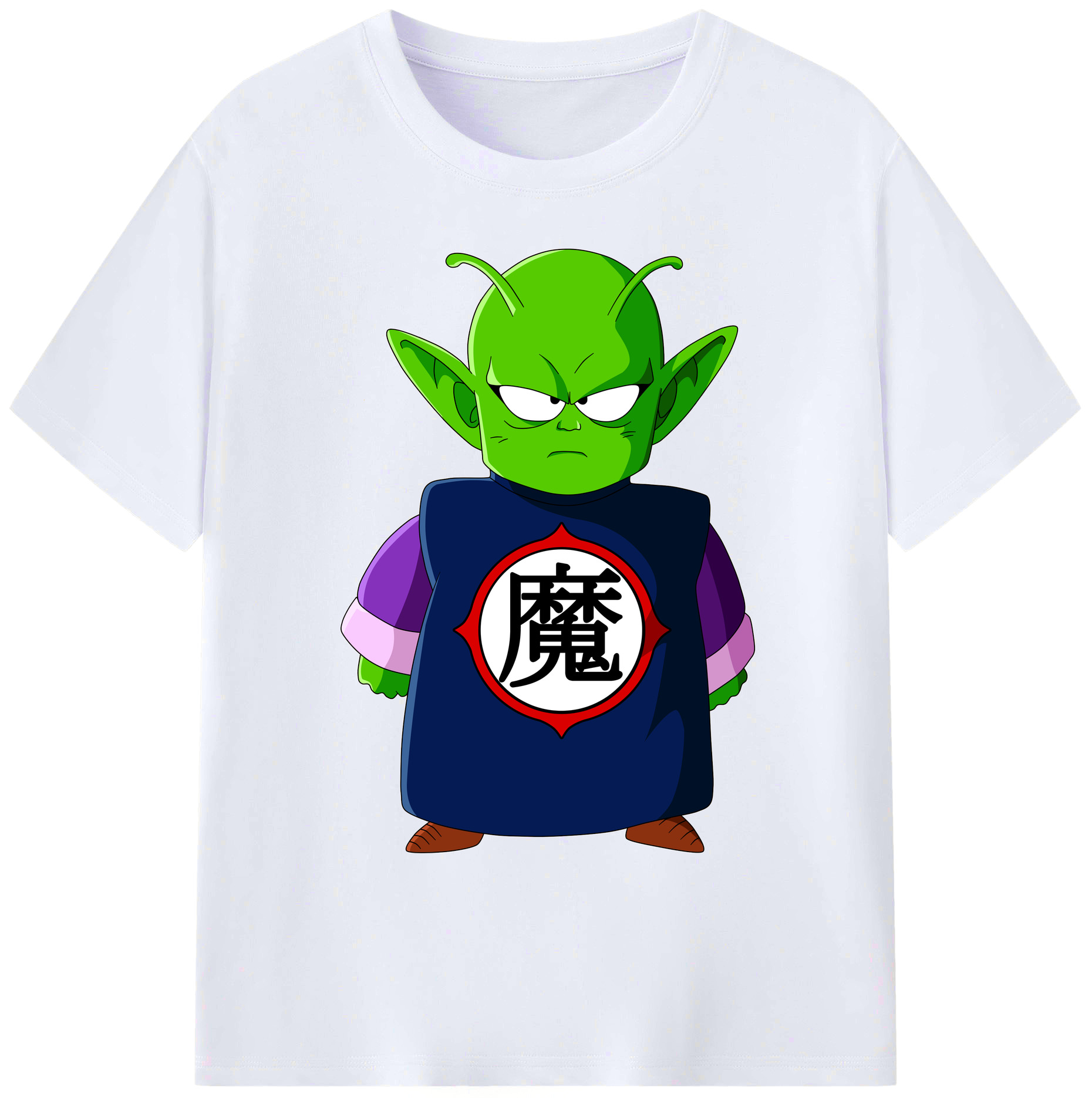 （画像用） ドラゴンボール ピッコロ DRAGON BALL Piccolo 綿100％ メンズ半袖Tシャツ｜肌触りやわらか＆通気性