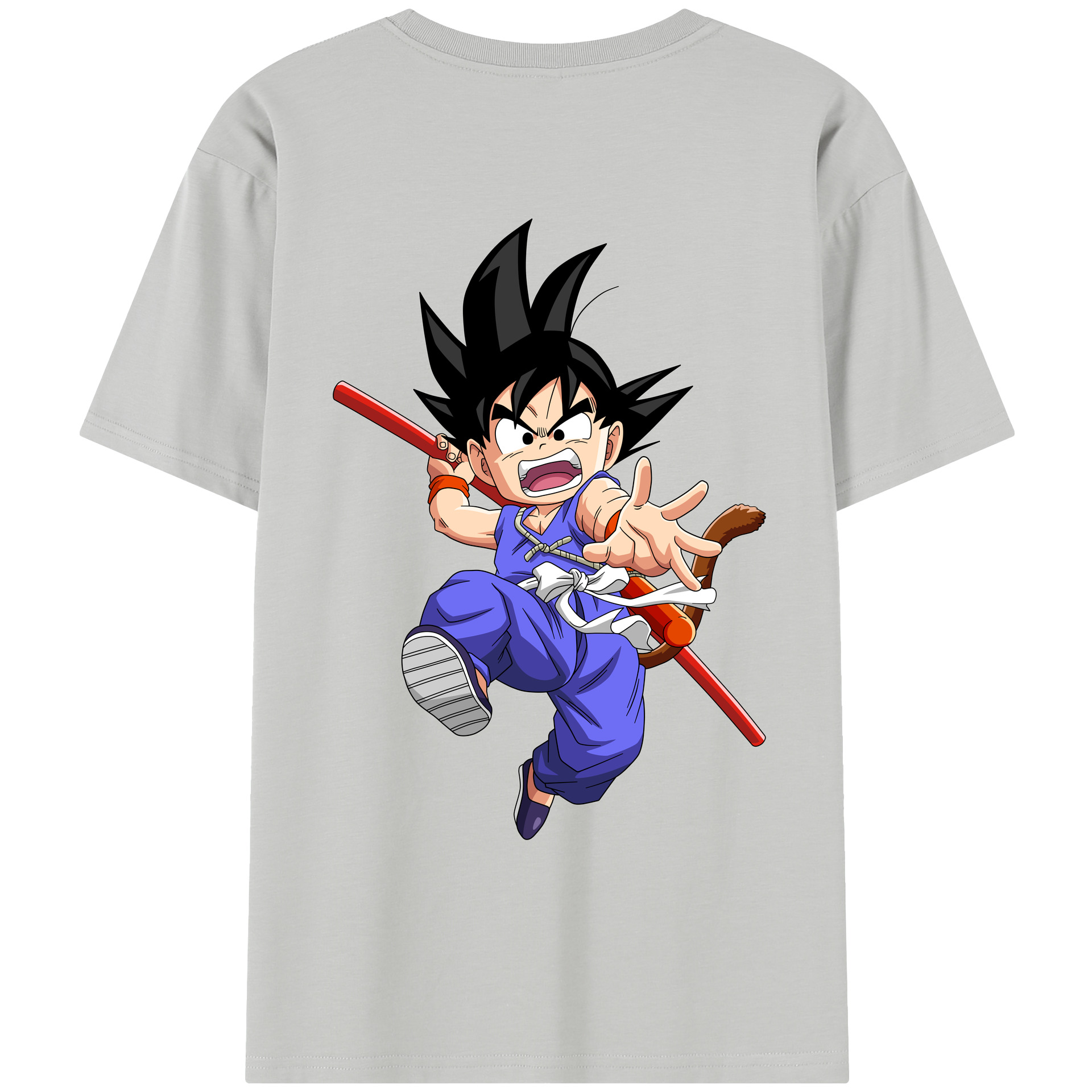 （画像用） ドラゴンボール 孫悟空（そん ごくう）Son Goku カカロット DRAGON BALL Kakarotto レディース半袖Tシャツ(バックプリント)